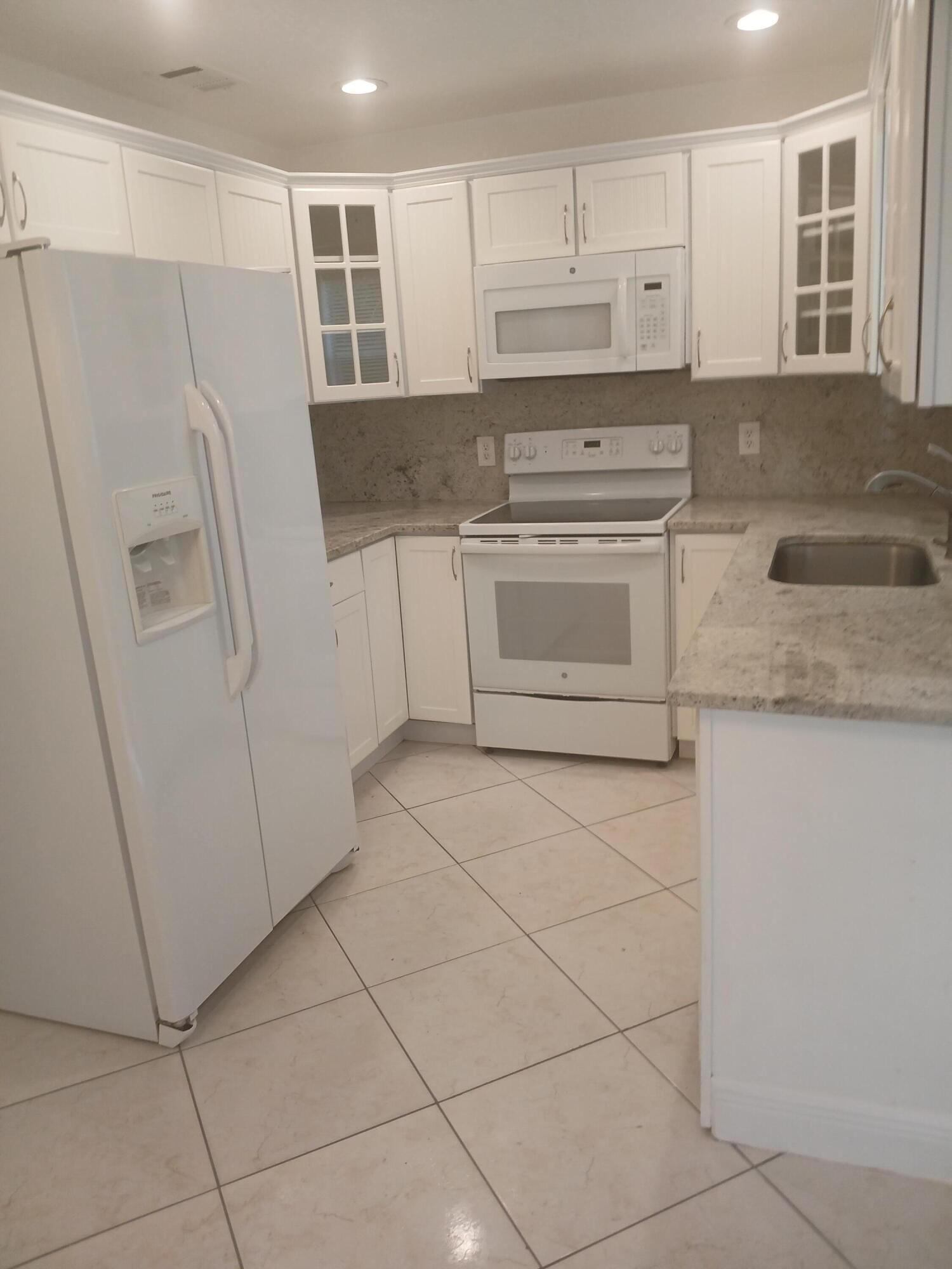 3 bedroom 2 bath house, all tile, central air, fenced yard, side by side fridge with icemaker, stove, microwave above, dishwasher, washer, dryer. no HOA. Water and Lawn service included in rent. Available for August 1st move in.