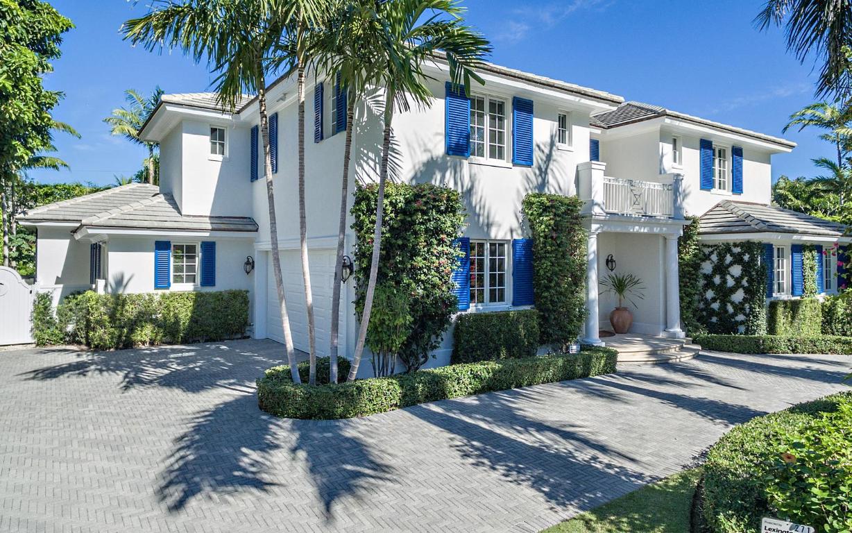 Enjoy the ideal Palm Beach lifestyle, whether sitting by the lushly landscaped backyard/pool area, or walking to the direct access ocean and lake trail.  The impeccably maintained British Colonial 6 BR, 7.1 BA home includes a total of 5,931 SF including a 2 car garage, and nickel fixtures.
The formal living room featuring a fireplace and 30' ceilings is designed to look out onto the lovely gardens and heated pool.  The new custom built chef's kitchen is a cook's dream with lacquered cabinets and high end appliances.  This immaculate home offers ultimate privacy yet it is near many activities, restaurants and shopping which Palm Beach so richly provides.  Also includes, steam shower, double refrigerator and freezers.