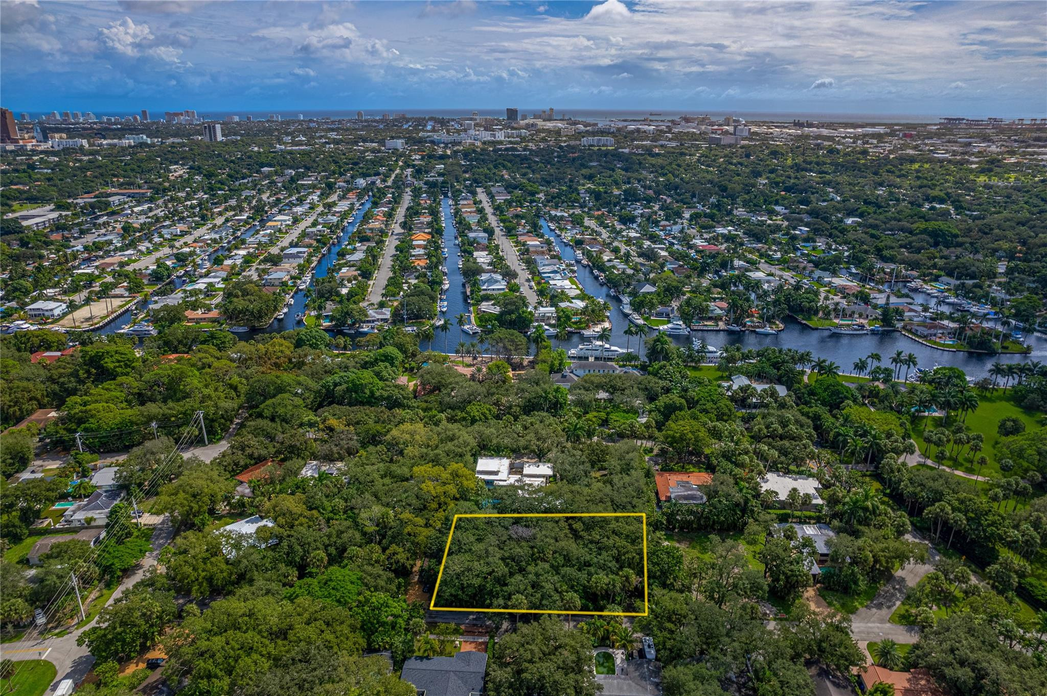 Rare Opportunity, an 18,592 sf lot in Shady Banks. A chance to build your dream home and have a spacious yard in East Ft Lauderdale Also, Zoned RS-8, possible for 1 OR 2 homes. This property has Mature Oak Trees and foliage. Located on a  Beautiful Tree lined street 2 blocks from 5+acre Hortt Park with Tennis Volleyball Walking Paths Fitness Stations. Fantastic Neighborhood- Old Florida Feel-Serene, Tranquil and the location is ideal, minutes to the Airport, Downtown, Transportation, 4.5 miles to the beach.