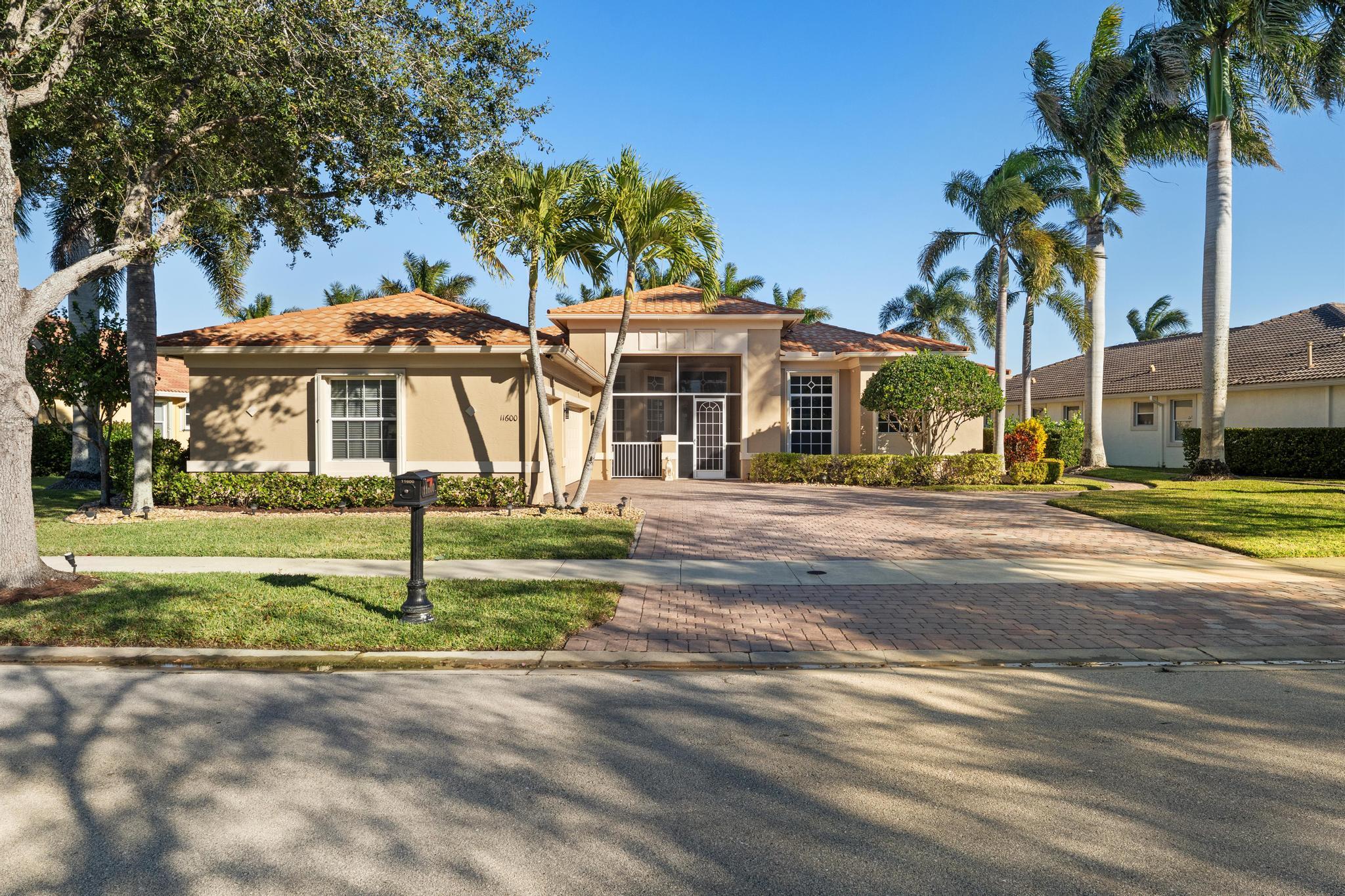 Welcome to this well-maintained 3-bedroom, 3.5-bath home with a 3-car garage and open, functional layout. Features a screened-in pool ideal for year-round enjoyment and accordion shutters for added storm protection.  Major upgrades include a gas water heater, accordion shutters, crown molding throughout and a premium metal roof (installed in 2025 and cost $100,000 value) providing durability, efficiency, and insurance benefits. Spacious living areas with abundant natural light make this home move-in ready.  A solid, well-equipped property offering comfort, security, and long-term value.  Jacuzzi, outside tv and tv in primary suite convey.