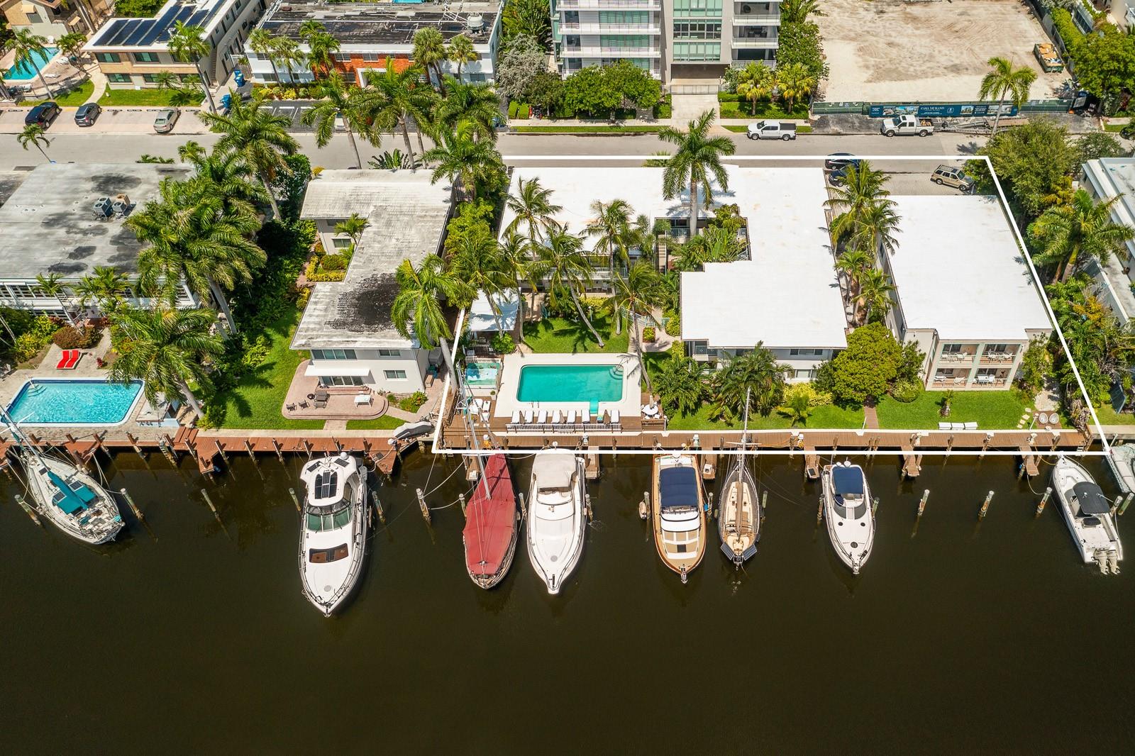 Investors, developers, and multi-family owners, seize a prime opportunity in Ft. Lauderdale, Florida! This 180-foot waterfront gem with ocean access promises lucrative returns. Craft 12 opulent waterfront condos for an elite clientele, or tap into the upscale rental market with 15 unique units and 10 desirable boat slips available for rent. With Ft. Lauderdale Beach and Las Olas Boulevard nearby, tenants crave this location and its amenities. Alternatively, it can be transformed into an exclusive Airbnb hotspot, leveraging its current boutique hotel operation. Don't miss this chance to make your mark in Ft. Lauderdale's coveted locale. The listing agent must be present for all showings.
