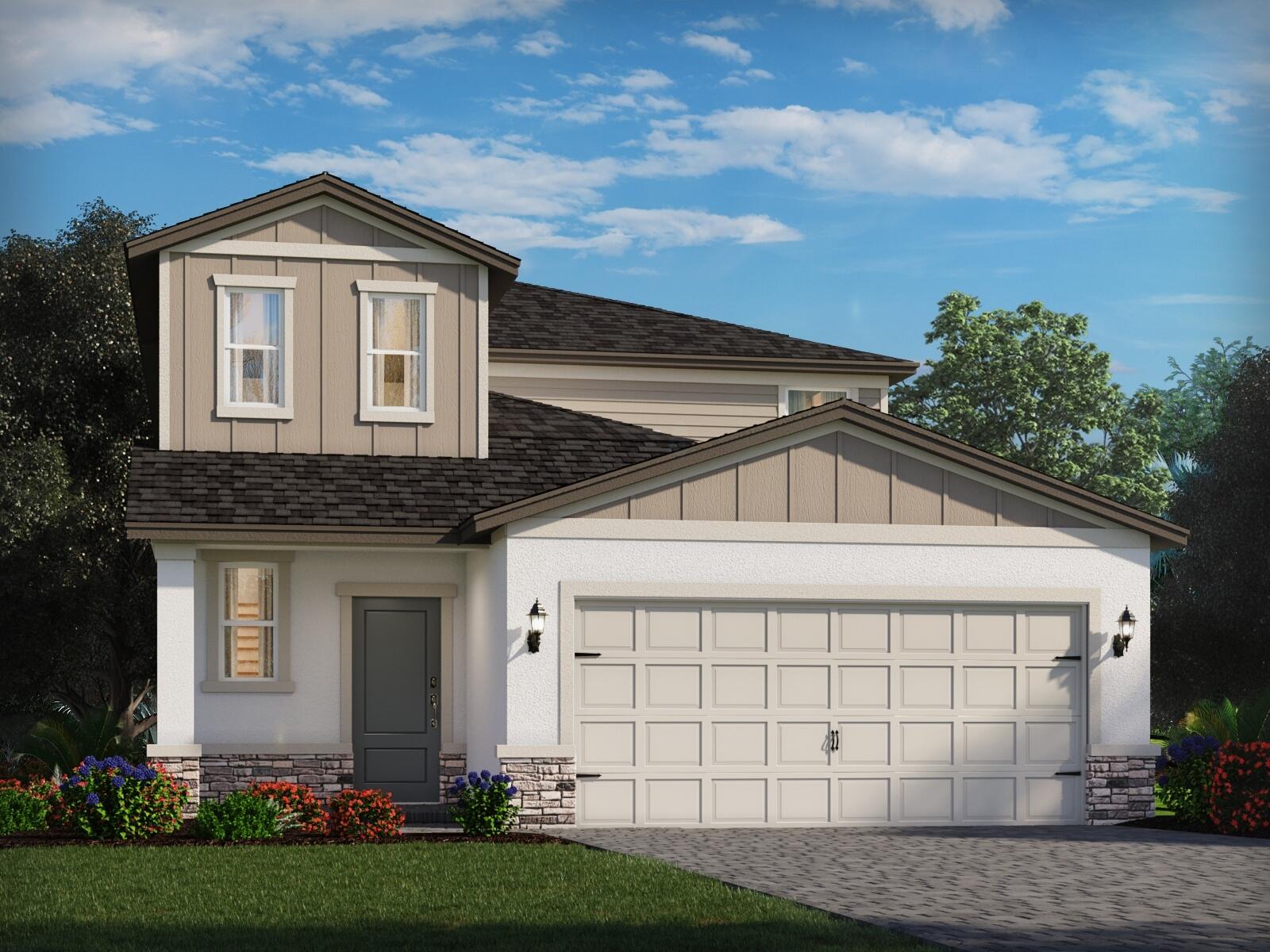 Brand NEW energy-efficient home ready July 2026! The first-floor primary suite ensures everyone has their own private space in the home. Enjoy a spacious loft on the second story that can be used to best fit your lifestyle. Enjoy prepping meals at the kitchen island that overlooks the dining area. Move-in ready homes are now available at Meritage Homes at Terra Lago. Offering new single-family homes in Indiantown, future residents will have access to resort-style amenities including a clubhouse, pool, walking trails, and more. With convenient access to both Martin and Palm Beach County, Terra Lago will be the perfect place to call home.
