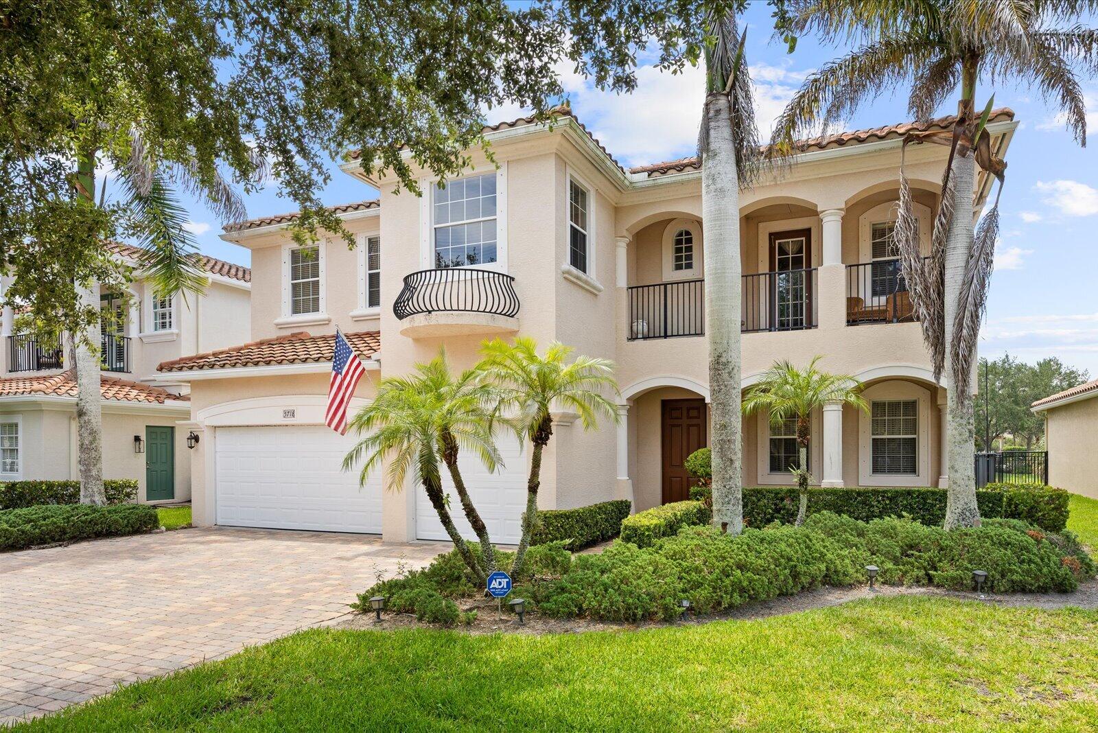 Rare opportunity in prestigious Highland Reserve! This impressive 5BR, 5BA CBS residence offers exceptional space, quality construction, and timeless design. Built entirely of concrete block on both floors, the home features a grand chef's kitchen with abundant cabinetry, expansive countertops, stainless appliances, and a large center island overlooking spacious living areas. Enjoy formal and casual entertaining with elegant living and dining rooms, a generous family room, and flexible extra spaces. The luxurious owner's suite is complemented by well-appointed guest accommodations. Nearly 50 windows fill the home with natural light. A covered lanai overlooks the private backyard with room for a future pool. Located in a gated community with resort-style amenities including clubhouse, heated pool, tennis courts, nature trails, cable, high-speed internet, and lawn care included in the low HOA. A remarkable value among Palm City's finest homes.