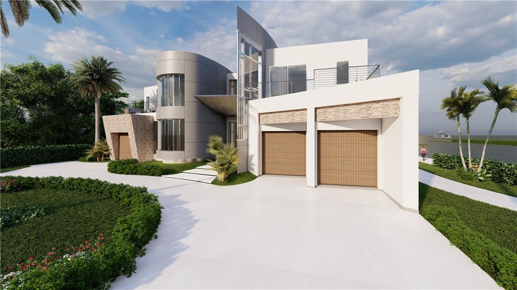 Stupendous 'Futuristic' Design for Original "Under Construction" Home, by Award Winning Designer Elmar Benavente of BE Designs, and Award Winning Builder Designer, Alessandro Potenti of DoubleP Construction. The Combination of Breath-Taking Views, Masterful Contemporary Architecture, and Exquisite Innovative Panache, Make This Exclusive Intracoastal Waterway Home a Crowning Visionary Prize! Featuring a Seamless 7,825 Square Feet of Indoor/Outdoor Living. Floor to Ceiling Full Length Windows Shout Water Views PLUS the Preserved Birch State Park's Tropical Foliage, Just Across the Waterway! Sophisticated 5/5.5 Open Floor Plan w/21' Tall Great Room Complete w/ Fireplace for Those Rare but Cozy Cool Tropical Evenings. Open the Windows for the Salty Breeze!