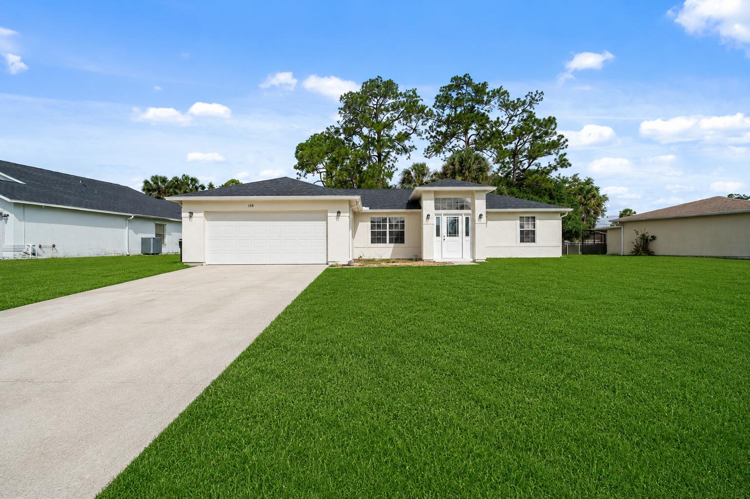 FRESHLY REMODELED Palm Bay home featuring a brand-new roof completed in May 2026, new flooring, fresh interior paint, and an updated kitchen. This spacious home offers an open layout, a large front yard, and no HOA, making it a great option for buyers looking for a move-in-ready property with flexibility. Conveniently located near shopping, schools, and restaurants.