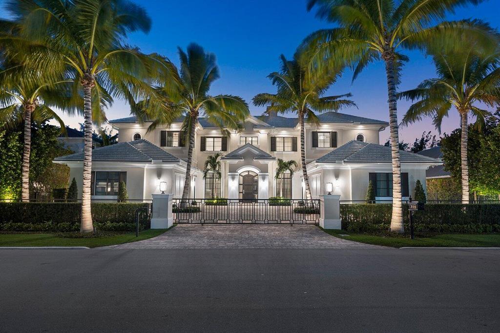 A transitional, deep water home built by SRD build Corp. 100 feet of water frontage on the Royal Palm Waterway with an unobstructed view of Capone island.  This SRD Signature Estate features 6 bedrooms and 7.2 baths with custom design details including european white oak floors, a quartzite waterfall-edge bar, an impressive porcelain wall with linear fireplace, dual island chefs kitchen.  Other Features include a modern decor by P & H interiors, covered loggia, summer kitchen with phantom screens, Crestron smart home technology with custom LED lighting, 2 primary ensuites with custom closets, a large wrap-around glass balcony, club room with billiards and tempered wine storage, a whole house natural gas generator and 4.5 car garages.