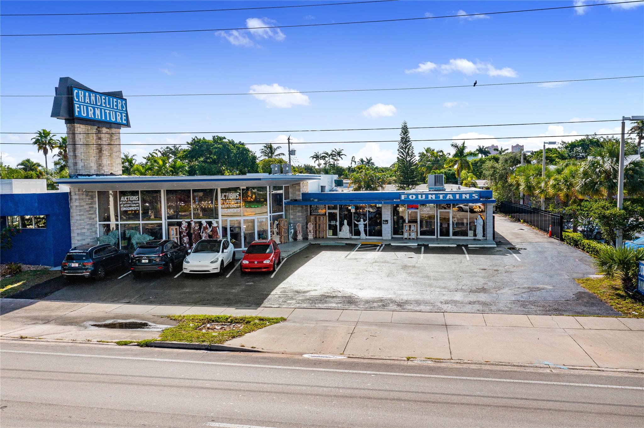 Great opportunity for a totally updated building. All new in 2019 with 7939 total sq ft. With 3 zones of a/c with all new duct work. New bathroom, new kitchen and all new appliances. Partial hurricane impact doors. All new electric, concrete floors. The height of the ceiling range from 9 ft to 14 ft. Roof has been recently recoated. The building can hold 3 types of business. The owner occupies the entire building now.