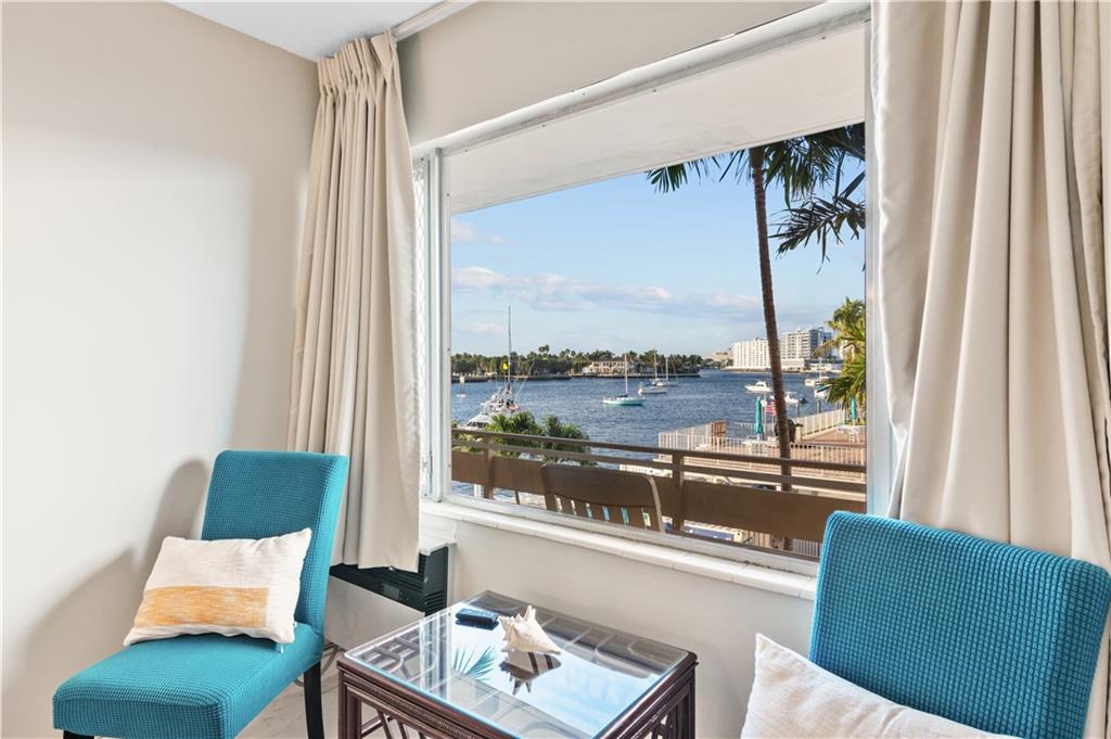 Wonderful 1 Bedroom/1 Bathroom corner condo unit directly on the Intracoastal and 650 feet from the world-famous Sebastian Street Beach.  Intracoastal views from every room! Close to Bahia Mar hotel and the upcoming Superyacht Marina! Mere steps to all the restaurants and nightlife Fort Lauderdale Beach has to offer.  Access to a large balcony, assigned parking spot, and onsite laundry is included in this elevator building. Spend all day at the beach and come back to your condo to rinse off in the heated pool and catch the sun setting over the Intracoastal waterway.  Lease to own options available. (Assessment has been paid by the owner.)