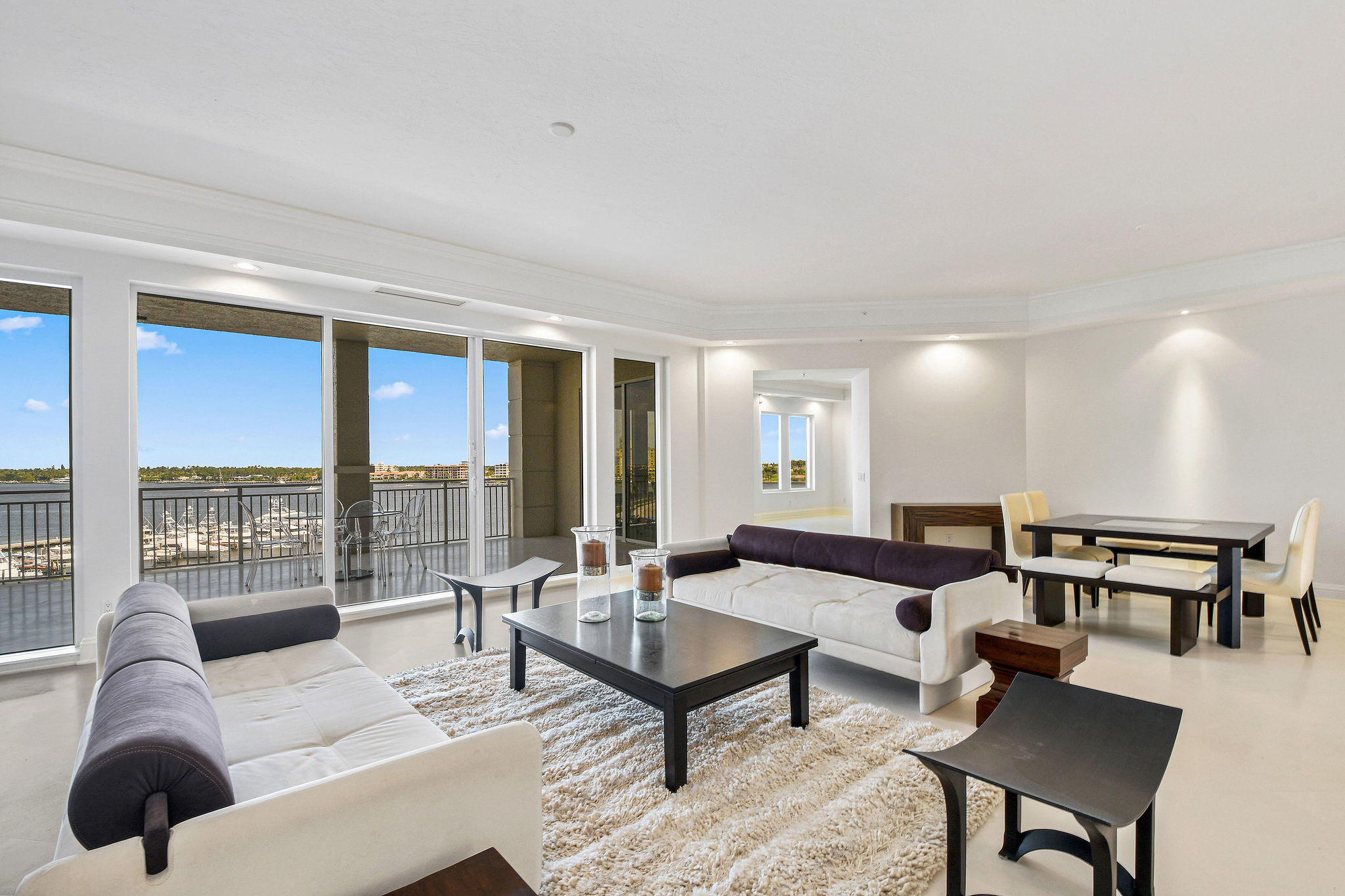 First time on the market 4-BD, 5.5-BA condo at the prestigious One Watermark. This residence features open living spaces, private elevator foyer, and spectacular views of the intracoastal, Palm Beach, and the ocean.  Amenities include a brand new lobby area, fitness center, massage room, saunas, spa, pool, dog run, and valet service.