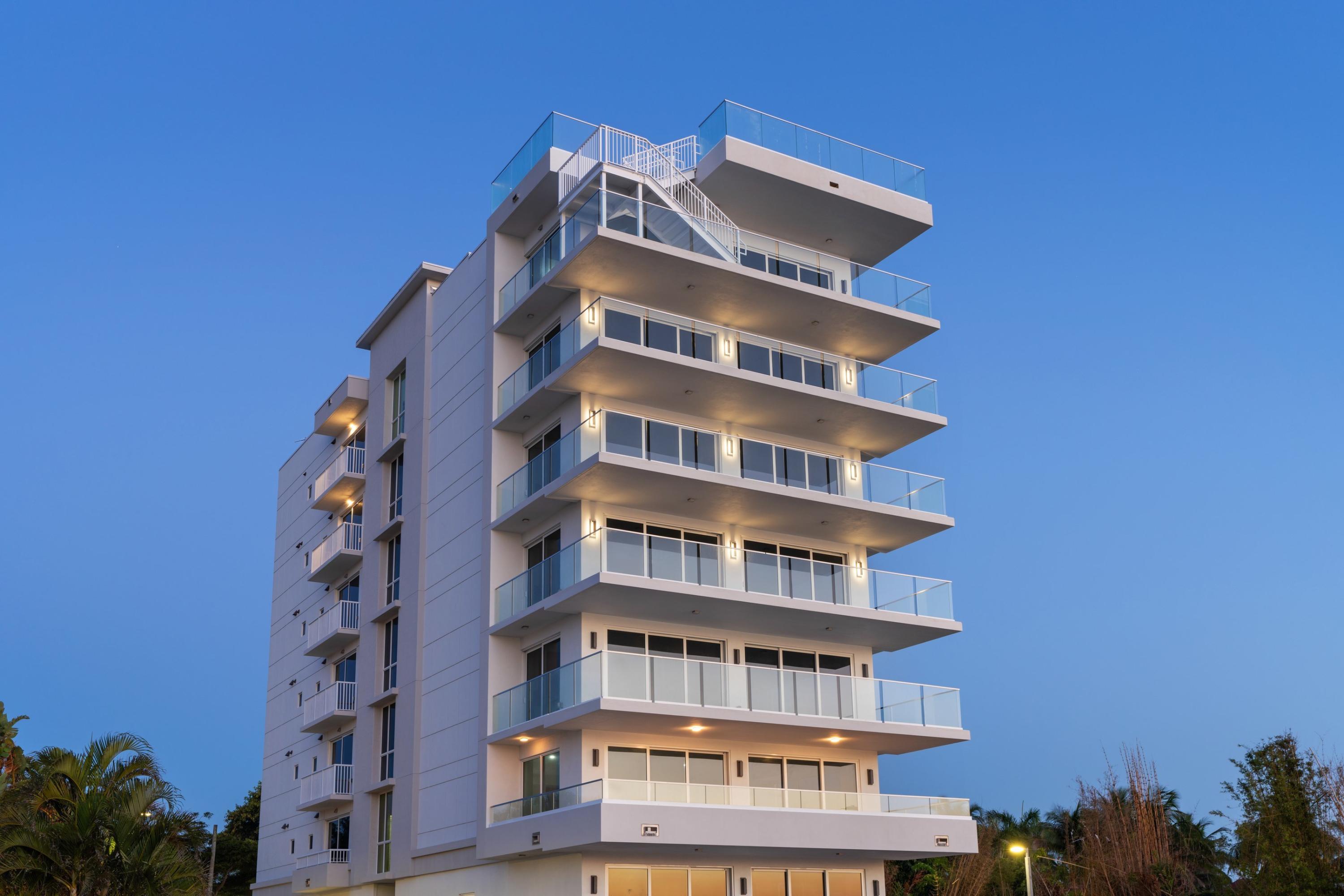 Rare opportunity to acquire a brand new luxury residential building on the intracoastal waterway in the booming city of West Palm Beach. Purchase to hold and use the units as luxury rentals, or sell as condominiums. Units range from 2,690 interior square feet to over 3,900 square feet, each with private elevator access.