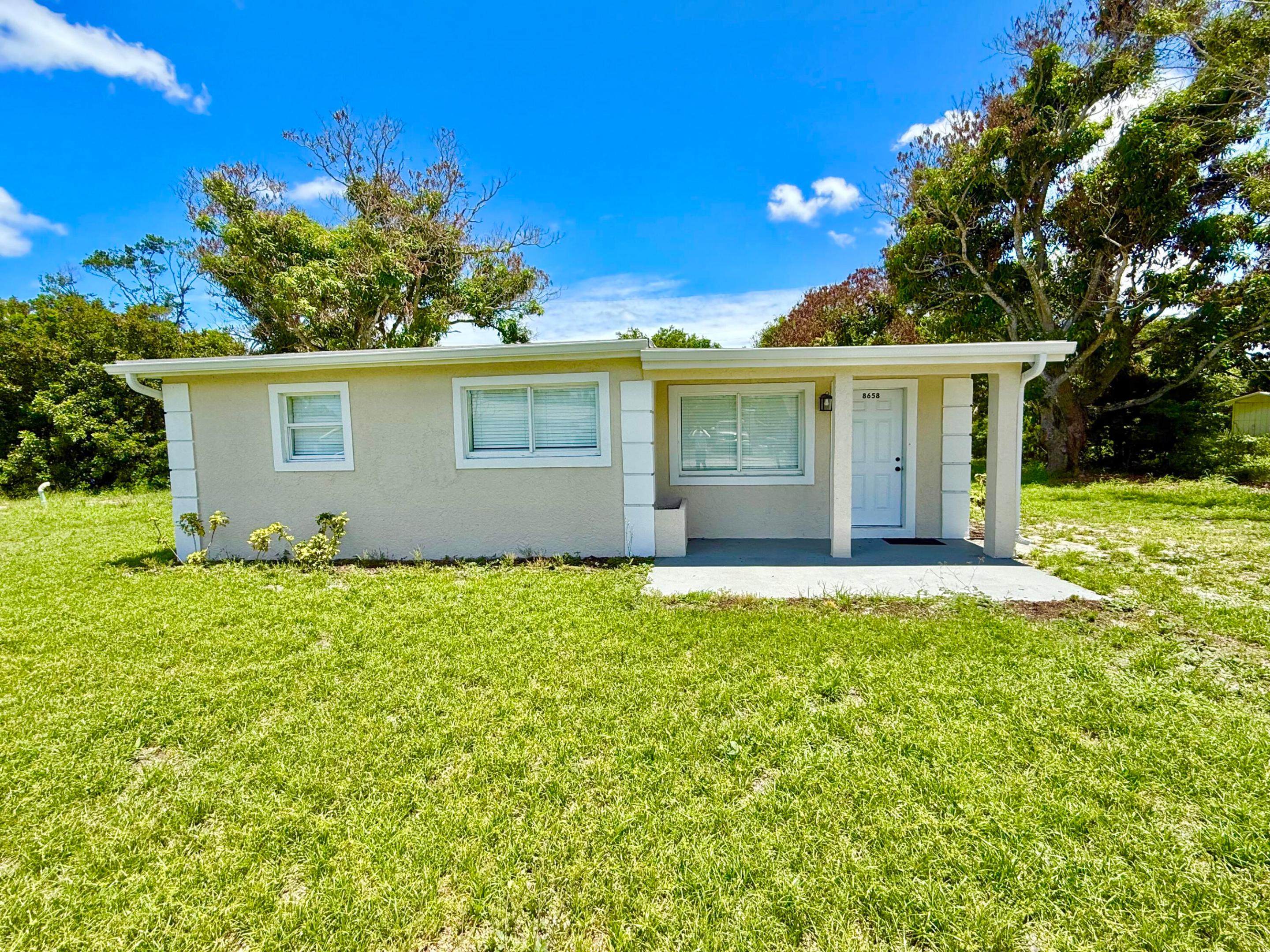 Welcome to this charming single-story residence nestled in the Olympia/Banner Lake in Hobe Sound. This 3-bedroom, 1-bathroom home offers 810 square feet of comfortable living space, providing an efficient layout for practical everyday living. Everything has been updated. New appliances, impact windows, new roof. Located in a well-established subdivision, this property presents an opportunity for those seeking a straightforward, accessible home Hobe Sound. This single-family residence delivers practical value in a desirable Hobe Sound location. No HOA so bring your boats, trucks, and toys. Tenant pays utilities. Furnished annual lease. First, last, and security. Credit and background check required. Pets considered on a case by case basis at Landlord's discretion for an additional fee.