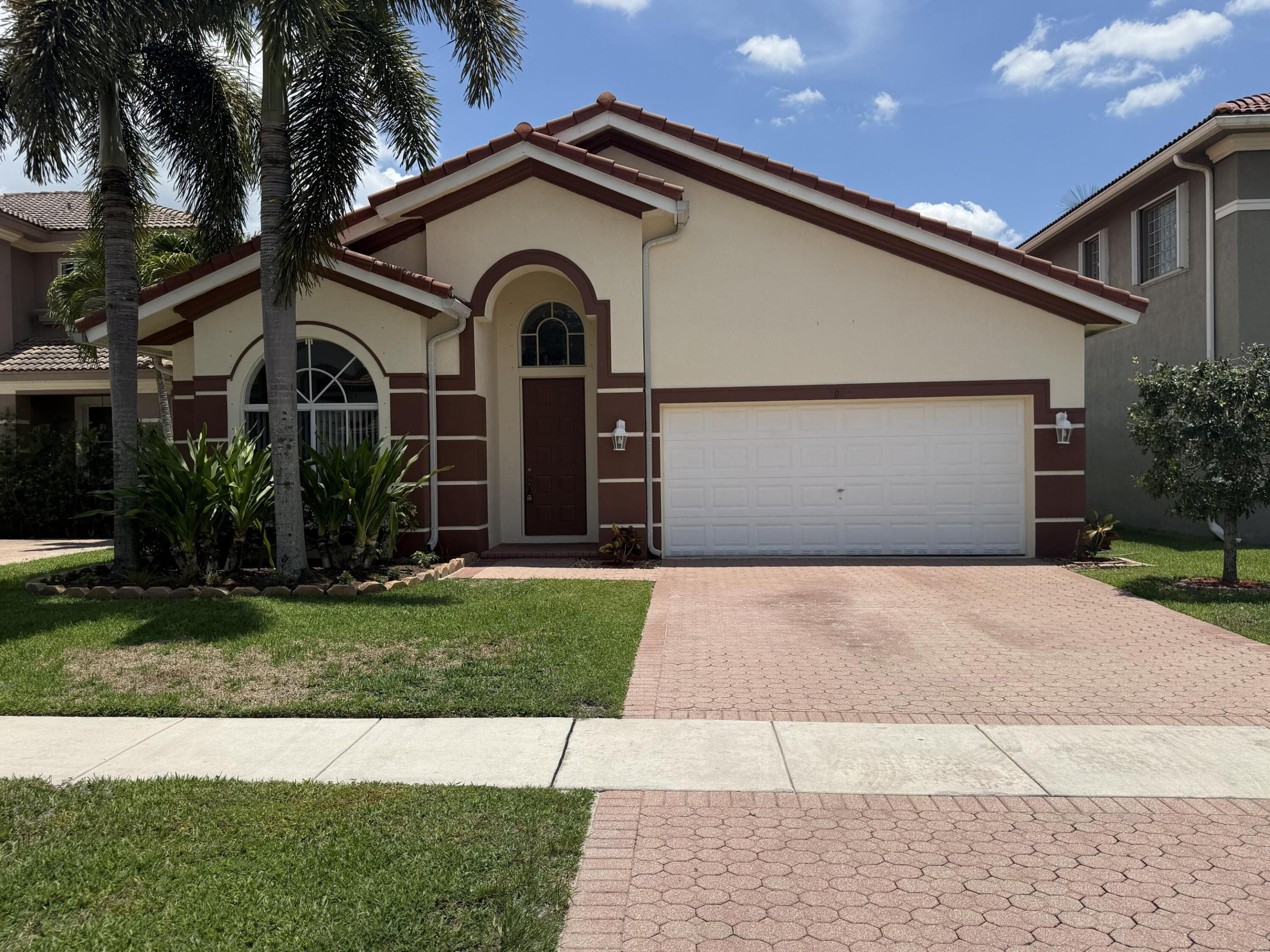 Welcome to this beautifully maintained 3/2 single-family home in a gated community. Featuring an open and inviting floor plan, offering a spacious kitchen with granite countertops, newer stainless steel appliances, and plenty of cabinet and counter space for everyday living and entertaining. Separate living, family and dining areas rooms create a warm and comfortable atmosphere. Primary suite includes generous walk-in closet space and beautiful view of the fountain and lake. Primary bathroom separate soaking tub & shower two sinks too. Enjoy the convenience of a 2-car garage, indoor laundry, & a backyard perfect for relaxing or spending time outdoors. Community pool & playground. Conveniently located near shopping, dining, parks, major highways, & top local schools right down the street.  Lawn care is included with HOA dues! Landlord requires renters' insurance and 675 credit score for each tenant. Apply through Rentspree https://apply.link/PJx3YOU