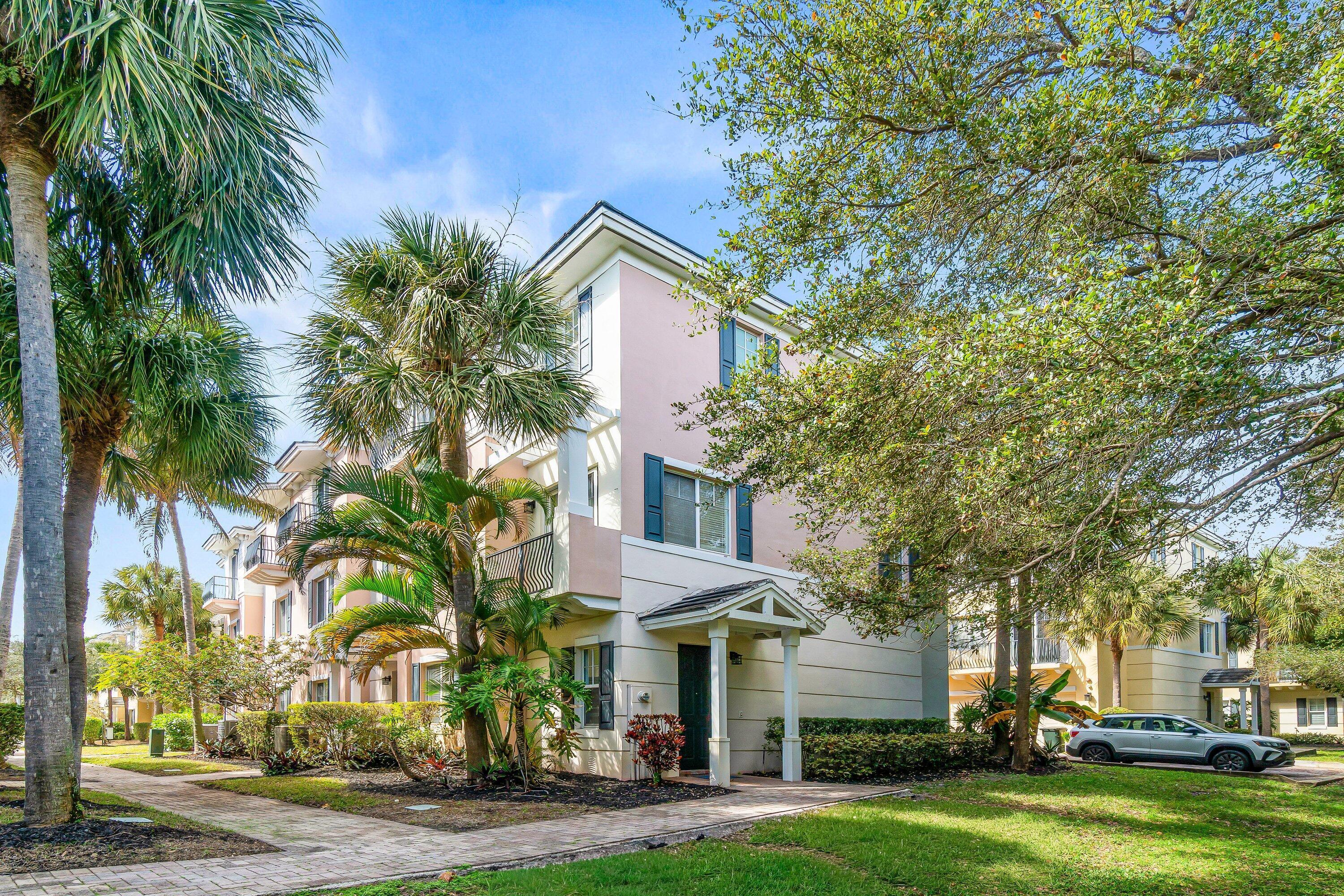 One-of-a-kind stunning Tri-Level Townhome 3-bedroom 3.5 bath 2 car garage townhome located in one of the most desirable communities in East Boca Raton, 1.25 miles to the beach and 3.1 miles to Mizner Park, downtown Boca Raton. Walking distance to FAU and LYNN University. Property features extra windows with lots of natural lighting and plantation shutters, gourmet kitchen with granite countertops, Newer stainless-steel appliances and beautiful wood cabinetry, Newer AC , Beautiful new flooring, new high hats in living room and kitchen, new light fixtures throughout, new fans and freshly painted, Gorgeous lush landscaping all around   Community offers two heated pools and spa just recently renovated, Fitness center area with peloton bikes, treadmills, elliptical, and new free weights and much more, Manager on-site. A rated schools!