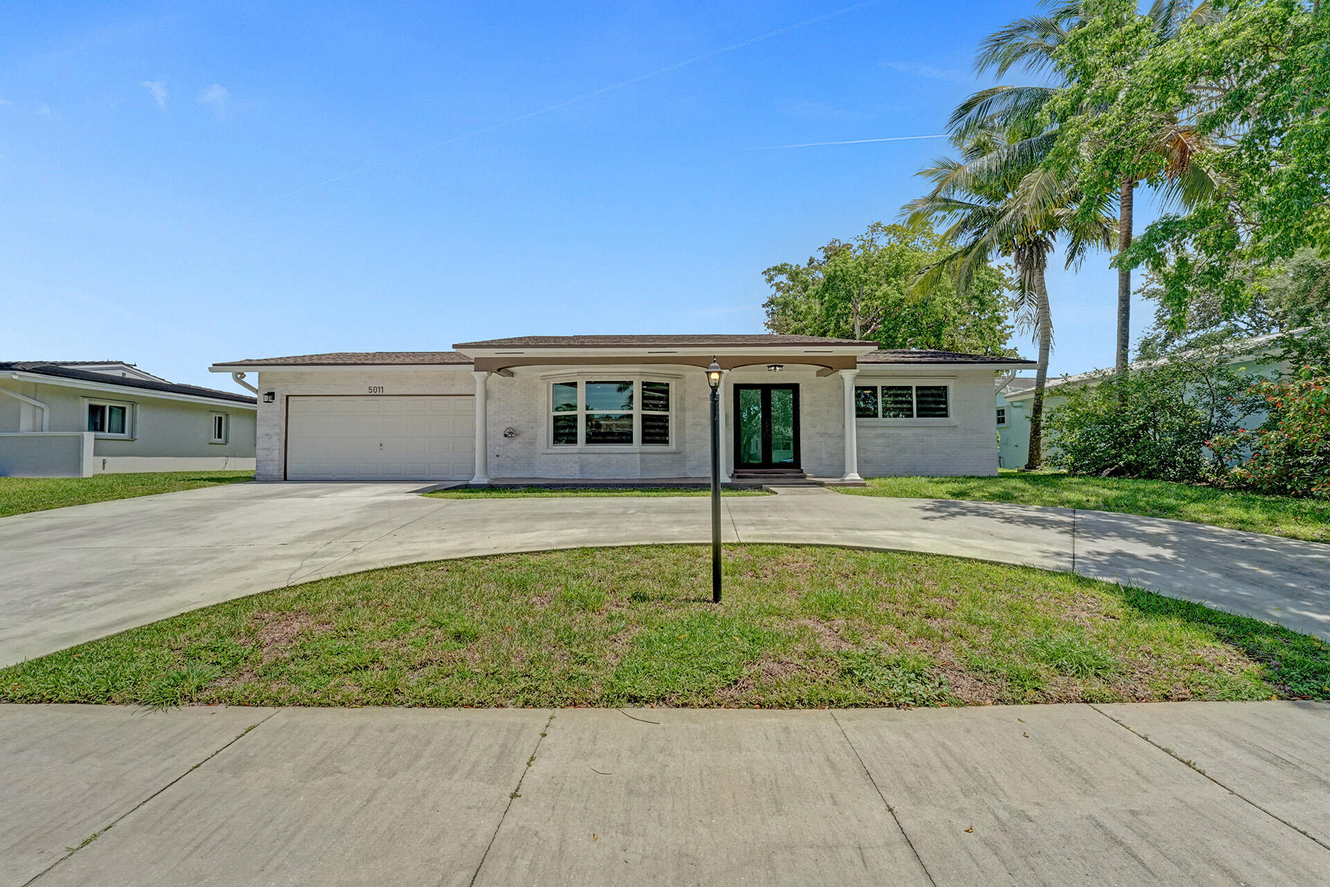 A beautiful and completely renovated 3 bedrooms 2 bathrooms single family home in the peaceful neighborhood of Hollywood Hills. This home features an open space concept. Gourmet kitchen with quartz counter-tops and brand new stainless steel appliances. A large living room, family room, and a formal dining room. High impact windows and doors all around the house. Spacious bedrooms with walk-in closets. Huge fenced backyard with a large porch perfect for entertainment. 2 car garage plus a circular driveway with plenty of parking space. Centrally located. Walking distance to many schools. Minutes from restaurants, shops, major highways, places of worship, downtown Hollywood and Hollywood Beach. No HOA!! Fast approval!!
