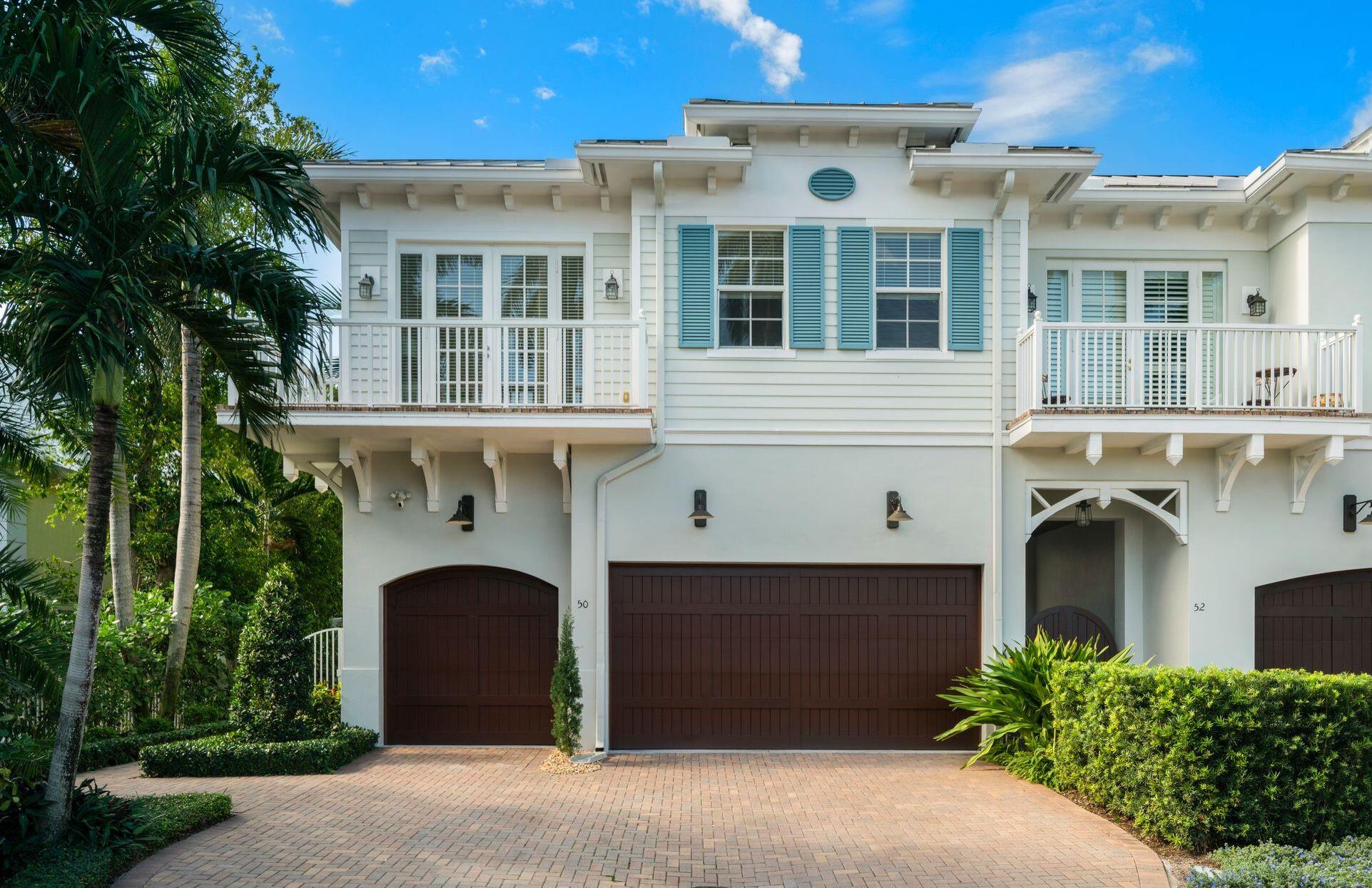 Luxury designer townhome perfectly located two blocks from the sparkling waters of the Atlantic Ocean and one block from shops and eateries of downtown Delray Beach and famed Atlantic Avenue offers all the charms of South Florida living. Set in the small enclave of Seabreeze Isles comprising of only five private residences, this coveted end unit is situated on the southernmost end, which allows for ideal sun exposure and an abundance of natural light. The outdoor oasis with a spa pool, summer kitchen and spacious covered patio surrounded by lush landscaping offers the ultimate alfresco experience. This sprawling 4,913 Square foot, two story residence boasts high ceilings, elegant light tile and white oak floors, floor-to-ceiling glass windows and doors and open, flowing living spaces that lend to the airy atmosphere throughout. The generous first floor provides an open floor plan with ample room for entertaining. The formal living and dining room with wet bar flow into two separate sitting areas providing ample social spaces for relaxing. A high top counter provides informal dining and connects to a tasteful chef's kitchen with granite and quartz counters, stainless steel appliances, and a Subzero refrigerator / freezer. A stately den with built-in bookshelves could be a 5th bedroom for overflow guests.
Enter your second floor by staircase or your wood-paneled elevator for convenience. Retreat to the luxurious primary suite with volume ceilings, his and her bathrooms and walk-in closets. Three additional guest bedrooms with ensuite bathrooms and a large laundry / utility room conclude this level. Additional features include full impact glass doors and windows, new AC units, and a two car garage plus room for a golf cart with ample storage space complete this fabulous property.