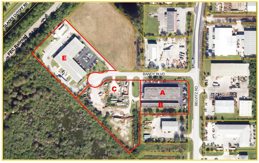This is a rare, Industrial, leased investment due to its size and diversity of lease space in the highly active real estate market of St. Lucie County. This Portfolio in the Fort Pierce Business Park is offered for sale by the original Developer.  We offer 35 lease units in one location on 3 adjacent properties within the Fort Pierce Business Park.  The 2.92ac vacant parcel produces income from storage, or can be expanded and built out.  

This portfolio is attractive for a 1031 INVESTMENT.