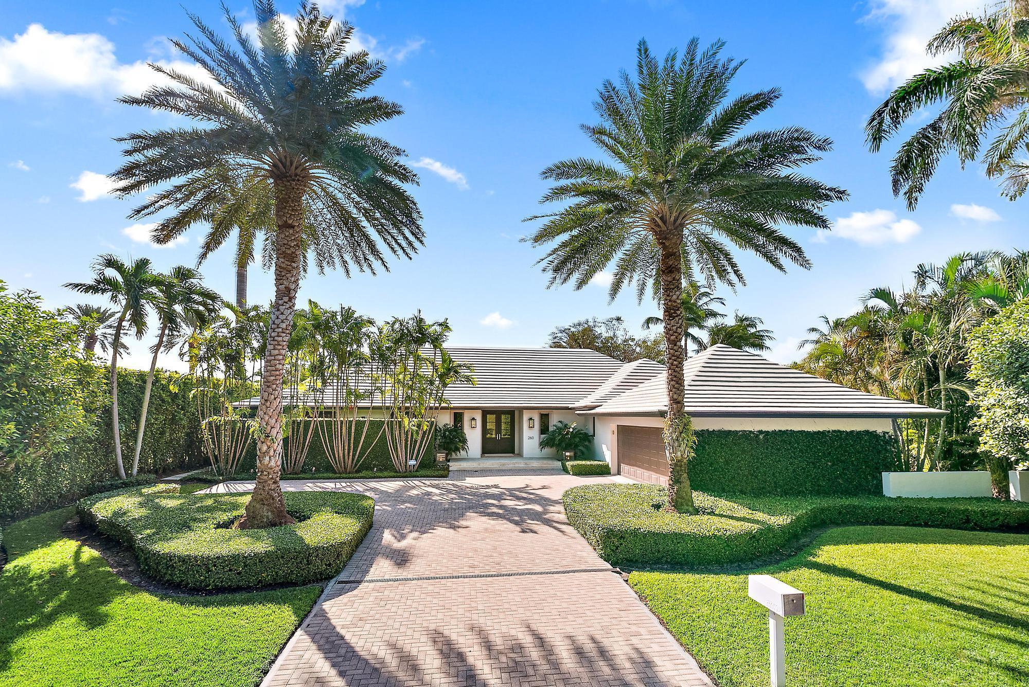Nestled in the coveted Near North End, this stunning single-story home offers 4 spacious bedrooms and 4.2 luxurious bathrooms, all set on a generous lot. A true Palm Beach gem, blending chic elegance with ideal location—perfect for those seeking sophisticated coastal living. The private serene outdoor loggia/pool area for entertaining is surrounded by tropical gardens.  Benefitting from the many features such as wide plank oak floors, high beamed ceilings, fireplace, marble baths, and open kitchen/breakfast, tis is a rare find with truly top quality finishes that is a must see! DISCLAIMER: Information published or otherwise provided by the listing company and its
representatives including but not limited to prices, measurements, square footages, lot sizes,
calculations, statistics, and videos are deemed reliable but are not guaranteed and are subject to
errors, omissions or changes without notice. All such information should be independently verified by
any prospective purchaser or seller. Parties should perform their own due diligence to verify such
information prior to a sale or listing. Listing company expressly disclaims any warranty or
representation regarding such information. Prices published are either list price, sold price, and/or last
asking price. The listing company participates in the Multiple Listing Service and IDX. The properties
published as listed and sold are not necessarily exclusive to listing company and may be listed or have
sold with other members of the Multiple Listing Service. Transactions where listing company
represented both buyers and sellers are calculated as two sales. "No payments made until title passes"
Some affiliations may not be applicable to certain geographic areas. If your property is currently listed
with another broker, please disregard any solicitation for services. Information published or otherwise
provided by seller, listing company or its representatives is deemed reliable but are not guaranteed
and subject to errors, omissions, or changes without notice. Copyright 2025 by the listing company. All
Rights Reserved.