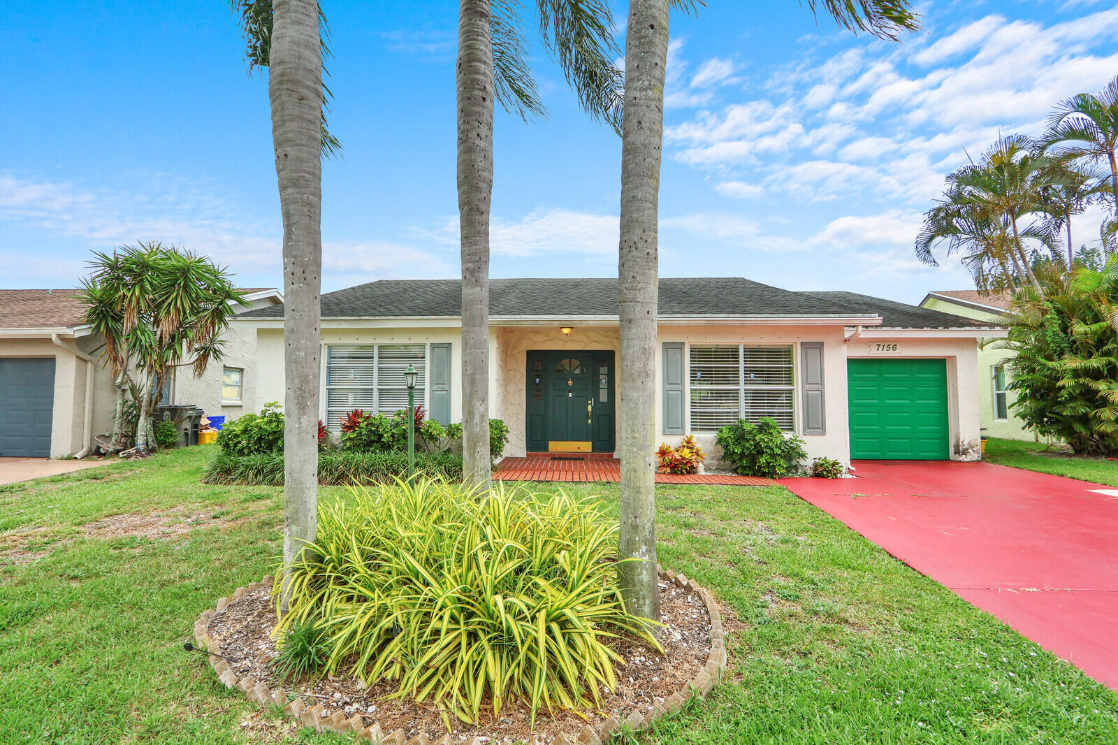 Excellent opportunity to own this 2 bed, 2 bath home close to golf courses, shopping, and the turnpike. The home also offers a spacious screened patio perfect for entertaining. All ages are welcome in this low-HOA community, where fees cover high-speed fiber internet and cable for effortless connectivity. Prime location just minutes from the renowned Palm Beach National Golf Course and driving range, perfect for golf enthusiasts seeking championship play in a fun, friendly South Florida atmosphere.