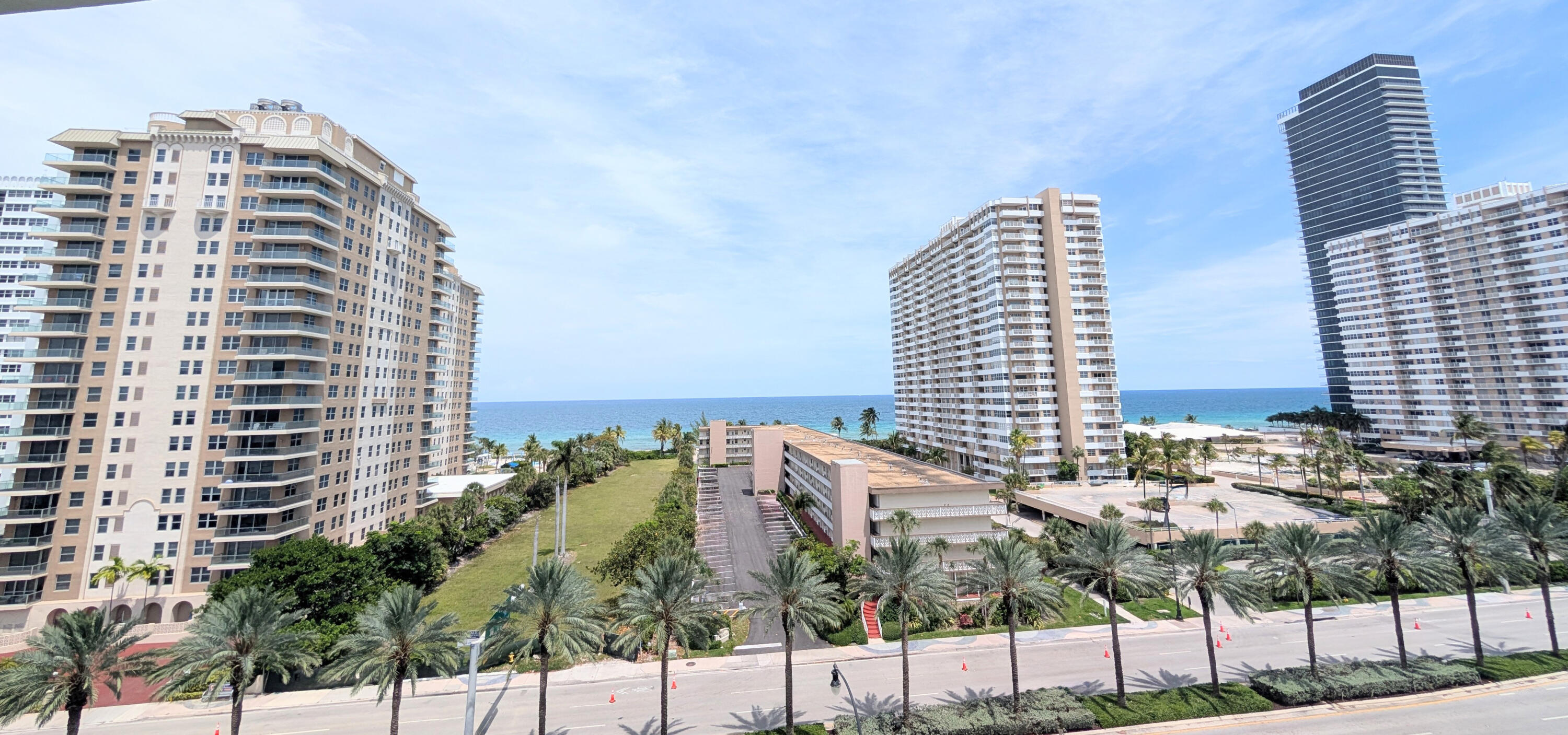 Welcome to coastal living at Ocean Marine Yacht Club! This spacious 3-bedroom, 3-bath corner residence offers the perfect blend of luxury, comfort, and location in the heart of Hallandale Beach. Featuring a desirable split-bedroom floor plan with dual primary suites, each bedroom enjoys direct balcony access, creating a true indoor-outdoor lifestyle. Wake up to beautiful ocean views from the primary suite balcony and enjoy relaxing water vistas from the bright and open living area.This light-filled corner unit boasts floor-to-ceiling impact windows, generous living spaces, and an ideal layout for both full-time living and vacation-style enjoyment. The kitchen opens seamlessly to the dining and living areas, perfect for entertaining.  The residence also includes the rare convenience of 2 assigned parking spaces.Located directly across the street from the beach, Ocean Marine Yacht Club offers resort-style amenities including a waterfront pool, fitness center, 24-hour concierge and valet, marina access, club room, business center, covered parking, and more. Just minutes from Gulfstream Park, Aventura Mall, fine dining, shopping, and major airports.Experience South Florida living at its finest in this exceptional beachside residence!   Some images in this listing have been virtually staged.