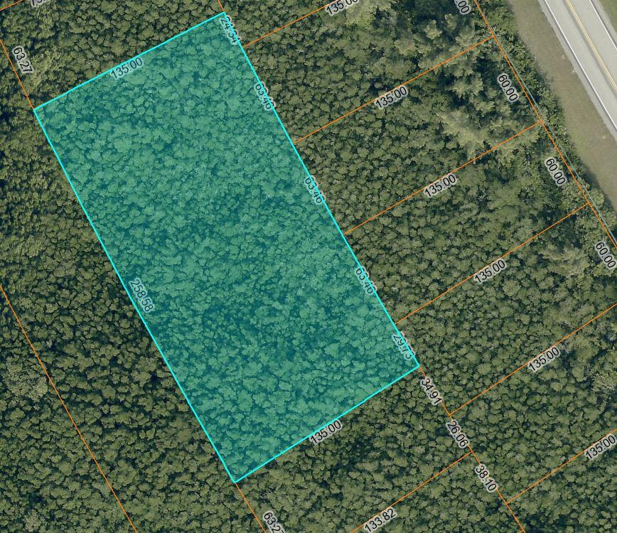 Beautiful 33,000 sq ft wooded lot. 2nd lot in off of the Jimmy Buffet Hwy. 2 minutes from the public beach access.