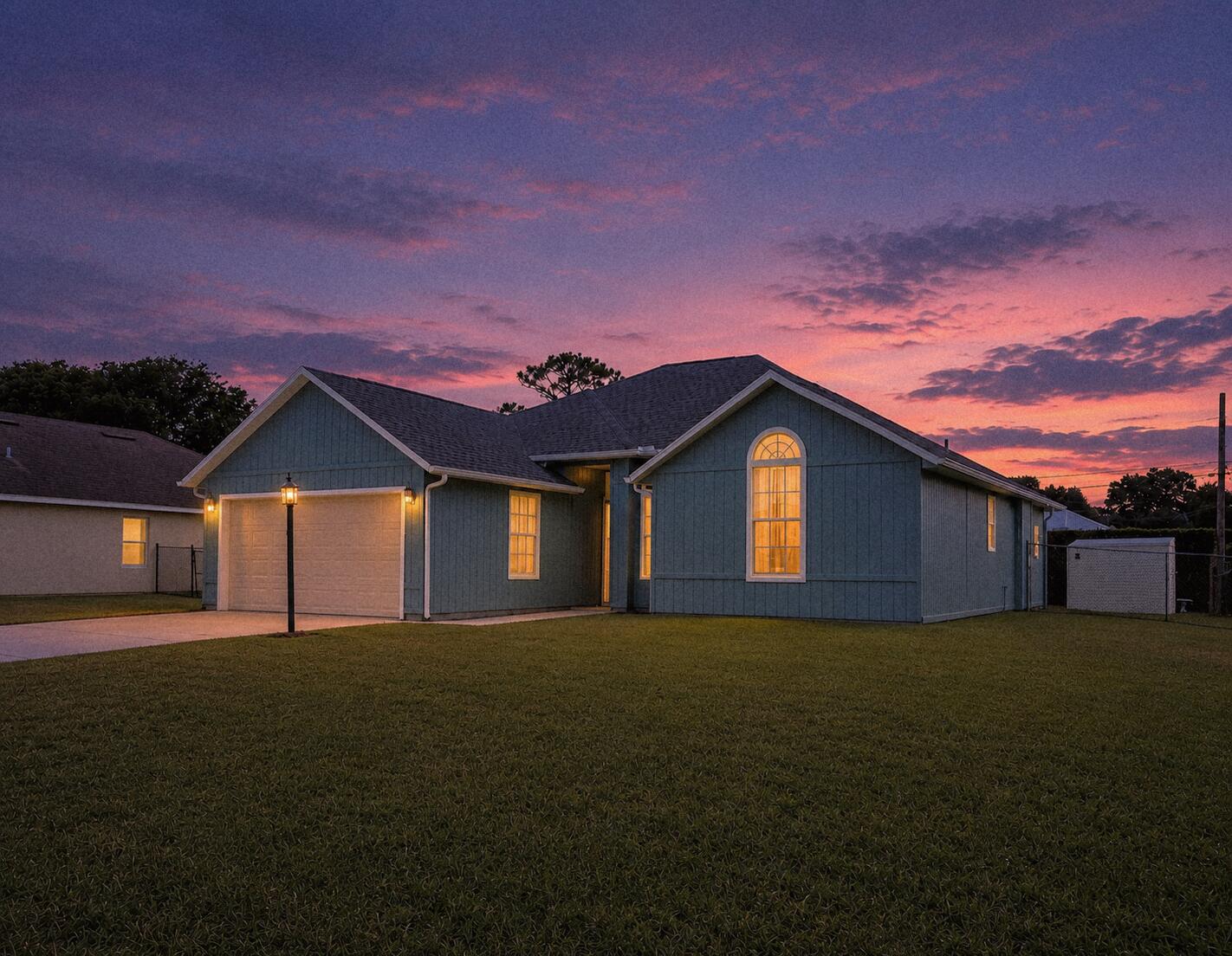 New Roof! Welcome to this charming POOL home in Port St. Lucie. Approximately 1400 square feet of comfortable, open concept living space, under a brand new 2026 roof. This three-bedroom, two-and-a-half-bath home provides functional floor plan with practical amenities for everyday living. The attached two-car garage, currently used as a man cave offers convenient parking if desired and storage solutions. A fully fenced back yard, in ground pool, and storage shed. Located in SW Port St. Lucie with easy access to to both I-95 and Florida's turnpike. A great buy at only $399,900. this home won't last long.