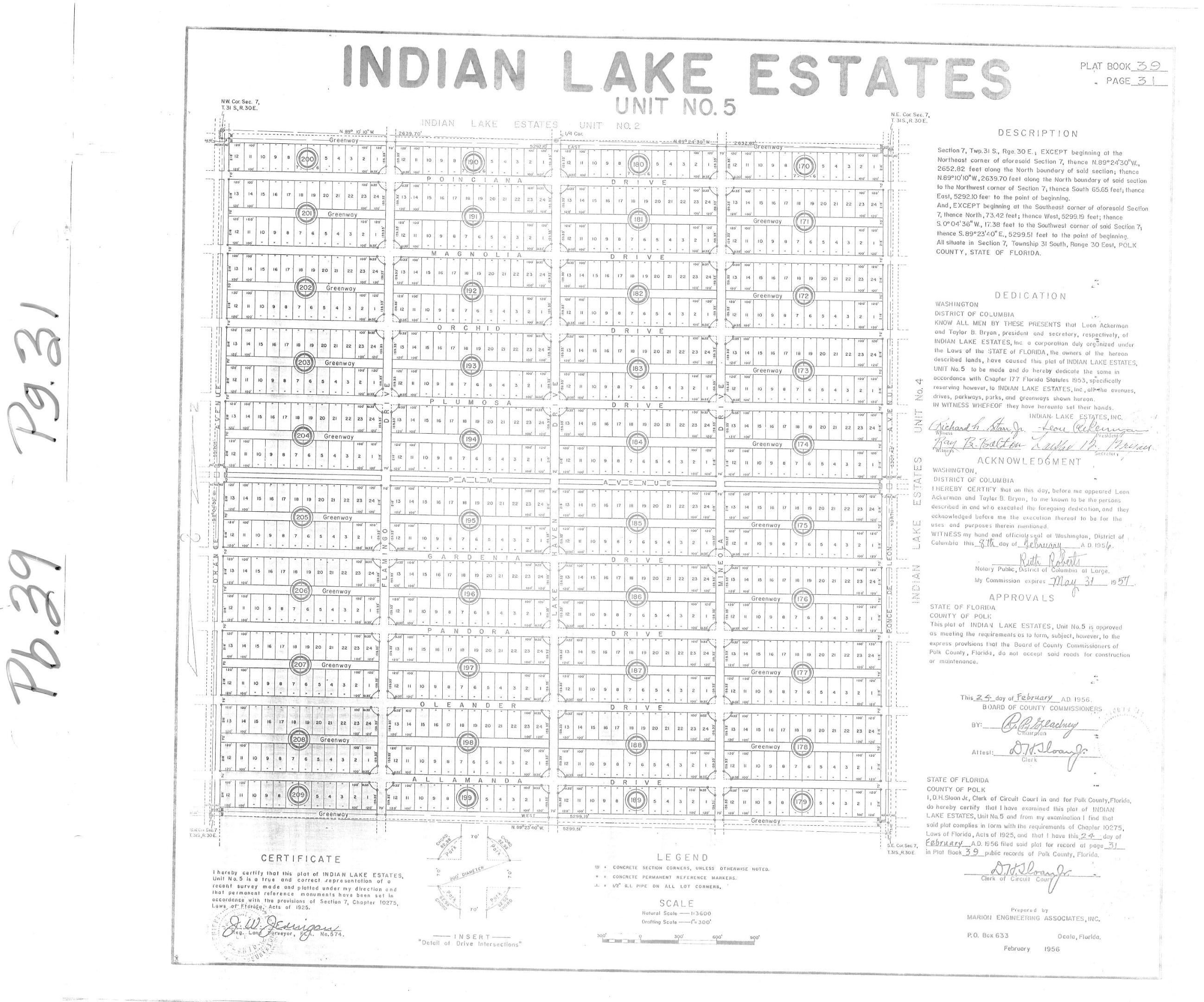 IMPROVED LAND LOCATED Magnolia Drive, Indian Lake Estates, UNIT 5 FL, USA CALL BROKER OFFICE