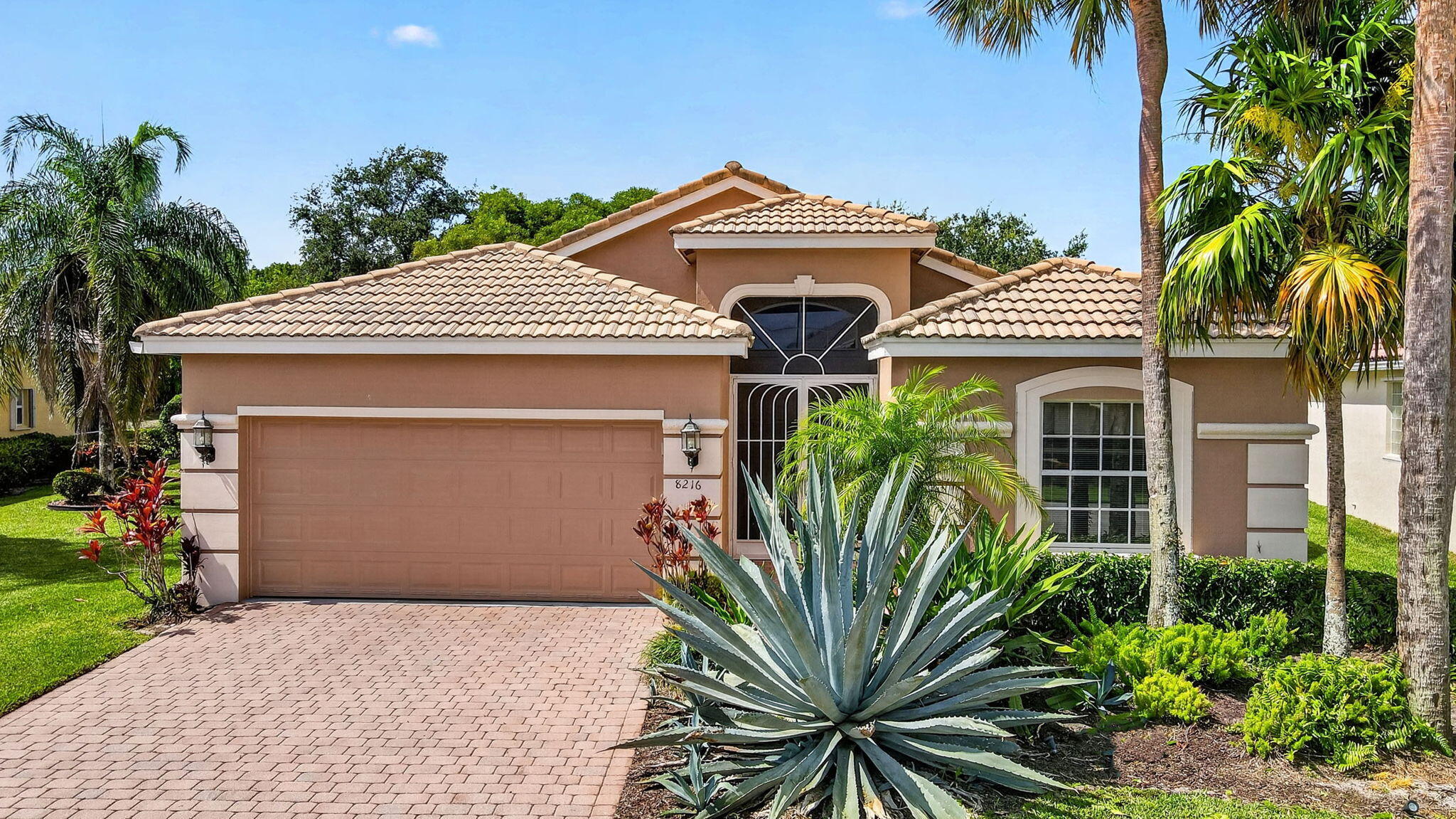 Welcome to Villaggio, one of Palm Beach County's premier active 55plus communities! This beautifully maintained 3-bedroom, 2-bath single-story home features a desirable split floor plan, a 2-car garage, and stunning waterfront views. The updated kitchen showcases granite countertops, custom cabinetry, and stainless steel appliances, perfect for everyday living and entertaining. Relax and enjoy the peaceful water views from your private backyard. Villaggio offers resort-style amenities including a magnificent clubhouse, fitness center, swimming pool, café, tennis, pickleball, and countless social activities. Conveniently located within a 24-hour manned gated community close to shopping, dining, and major roadways.
