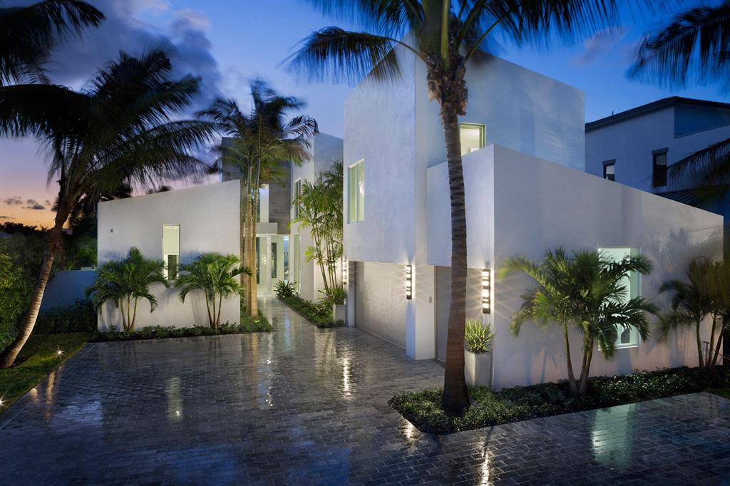 New modern masterwork by Seabreeze Luxury Homes and Affiniti Architects transforms artistic vision into effortless livability. Wonderful natural light streams into its airy interiors bringing the outdoors in from this unique Ocean Boulevard site which has personal watercraft dockage on an Intracoastal canal and is near the beach. Driftwood-finish accents soften the sleek lines. The great room and master wing open by the infinity pool. The information herein is deemed reliable and subject to errors, omissions or changes without notice.  The information has been derived from architectural plans or county records. Buyer should verify all measurements. The written and verbal information provided including but not limited to prices, measurements, square footages, lot sizes, calculations and statistics have been obtained and conveyed from third parties such as the applicable Multiple Listing Service, public records as well as other sources. All information including that produced by the Sellers or Listing Company are subject to errors, omissions or changes without notice and should be independently verified by any prospect for the purchase of a Property.  The Sellers and Listing Company expressly disclaim any warranty or representation regarding all information.  Prospective purchasers' use of this or any written and verbal information is acknowledgement of this disclaimer and that Prospects shall perform their own due diligence.  Prospective purchasers shall not rely on any written or verbal information provided when entering a contract for sale and purchase.  Some affiliations may not be applicable to certain geographic areas. If your property is currently listed, please do not consider this a solicitation. In the event a Buyer defaults, no commission will be paid to either Broker on the Deposits retained by the Seller.  "No Commissions Paid until Title Passes."  Copyright 2018 Listing Company. All Rights Reserved.