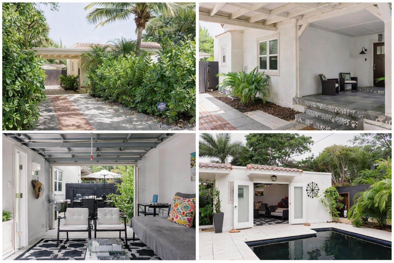 Welcome to this charming 2 bedroom plus cabana/daybed  room and 2.5-bathroom single-family residence nestled in Sunshine Park primely located in West Palm Beach. This thoughtfully designed living space spans a single story, making it easy to navigate and maintain while the outdoor pool feels like your own private oasis. Enjoy the best of South Florida living- ready to move in our build upon.