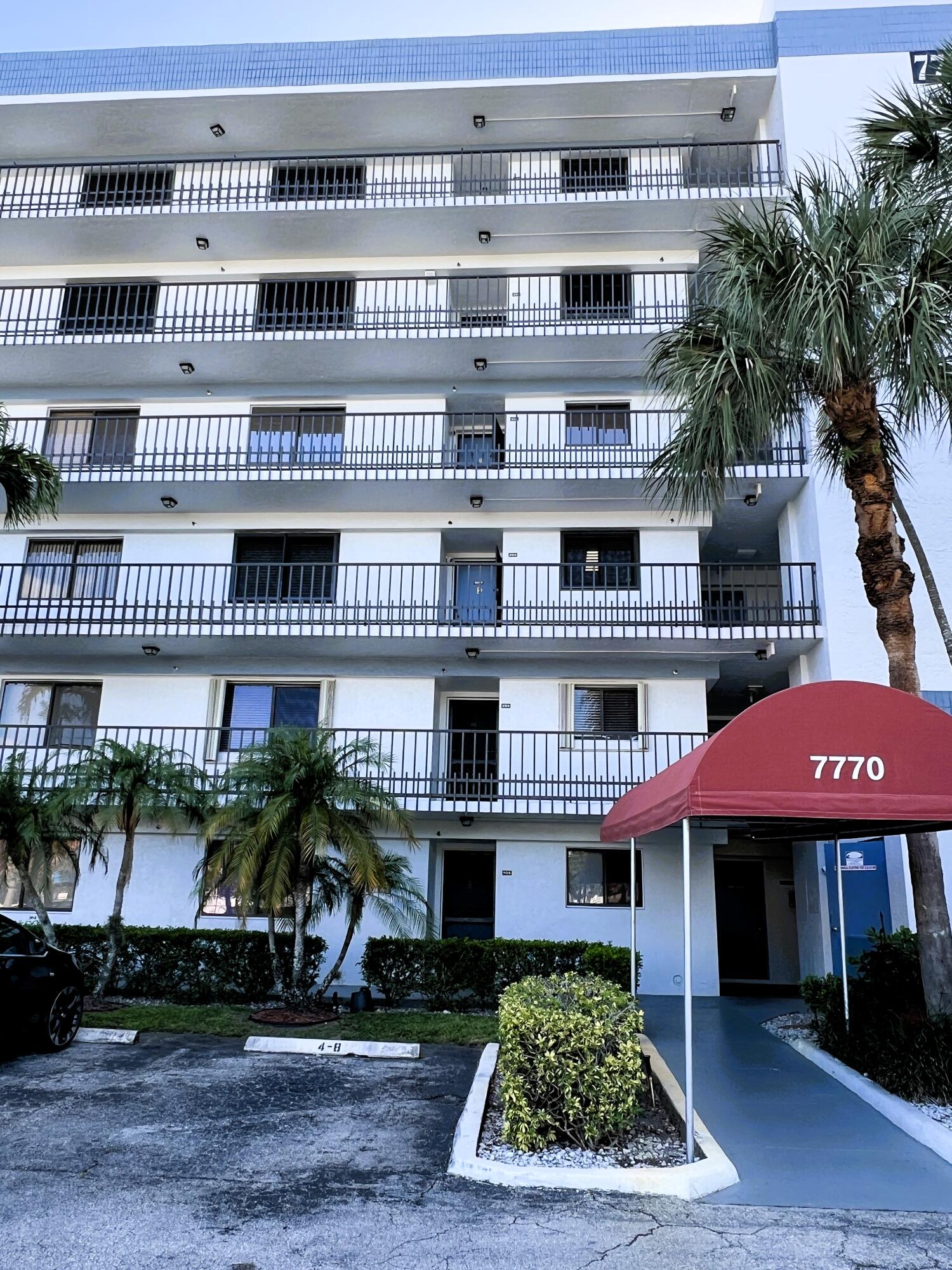 Welcome to this charming 2-bedroom, 2-bathroom condo on the fifth floor of a seven-story high-rise. This unit offers modern living with an abundance of natural light and stylish finishes. Featuring a canal water view located in Sunrise of Palm Beach in Lake Worth, Florida. This condo presents an excellent opportunity for those seeking a relaxing & beautiful views from the screened in porch off of the living area. The thoughtful floor plan accommodates modern living needs with generous proportions throughout. Completely remodeled with a eat-in kitchen with a window for ample light. New appliances & elegant granite countertops. The updated master bath featuring a walk-in shower. The large walk in closet allows for plenty of storage. Additional space outside of walk-in closet can be perfect  for a makeup station with a mirror and extra storage. Bright & airy ambiance throughout making it ideal for comfortable living & entertaining. The screens are metal to give some protection from hurricanes. The front entrance of the condo has a stunning view of the satellite pool and beautiful grounds. The main clubhouse is beautiful with a large main pool. Features Bocce Ball, Shuffle Board, Tennis, Pool table, Card games, Movies, Dances, and much more. A 3X3 Storage Room Provided
