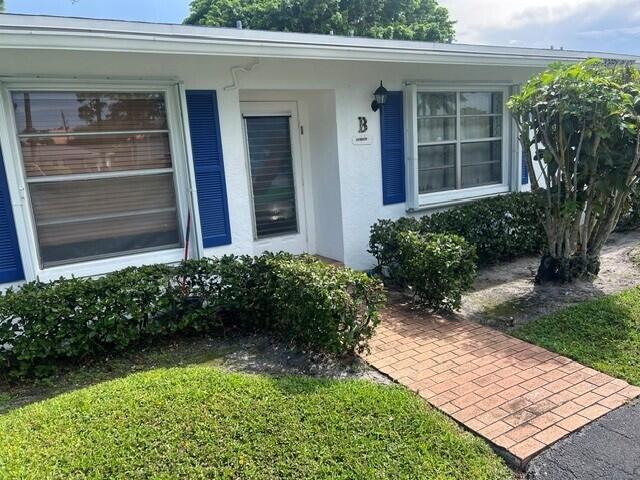Welcome to this charming 2-bedroom, 2-bath home located in a desirable 55+ community in Delray Beach. This bright and inviting residence features a comfortable floor plan, spacious living areas, and abundant natural light throughout. Step outside to a beautiful backyard with approximately one acre of land, offering exceptional outdoor space for gardening, entertaining, or simply enjoying the peaceful surroundings. Residents also enjoy access to community amenities, including a clubhouse, pool, and beautifully maintained grounds. The home is being sold AS-IS, presenting a wonderful opportunity to update and personalize while enjoying the relaxed lifestyle this welcoming community has to offer.