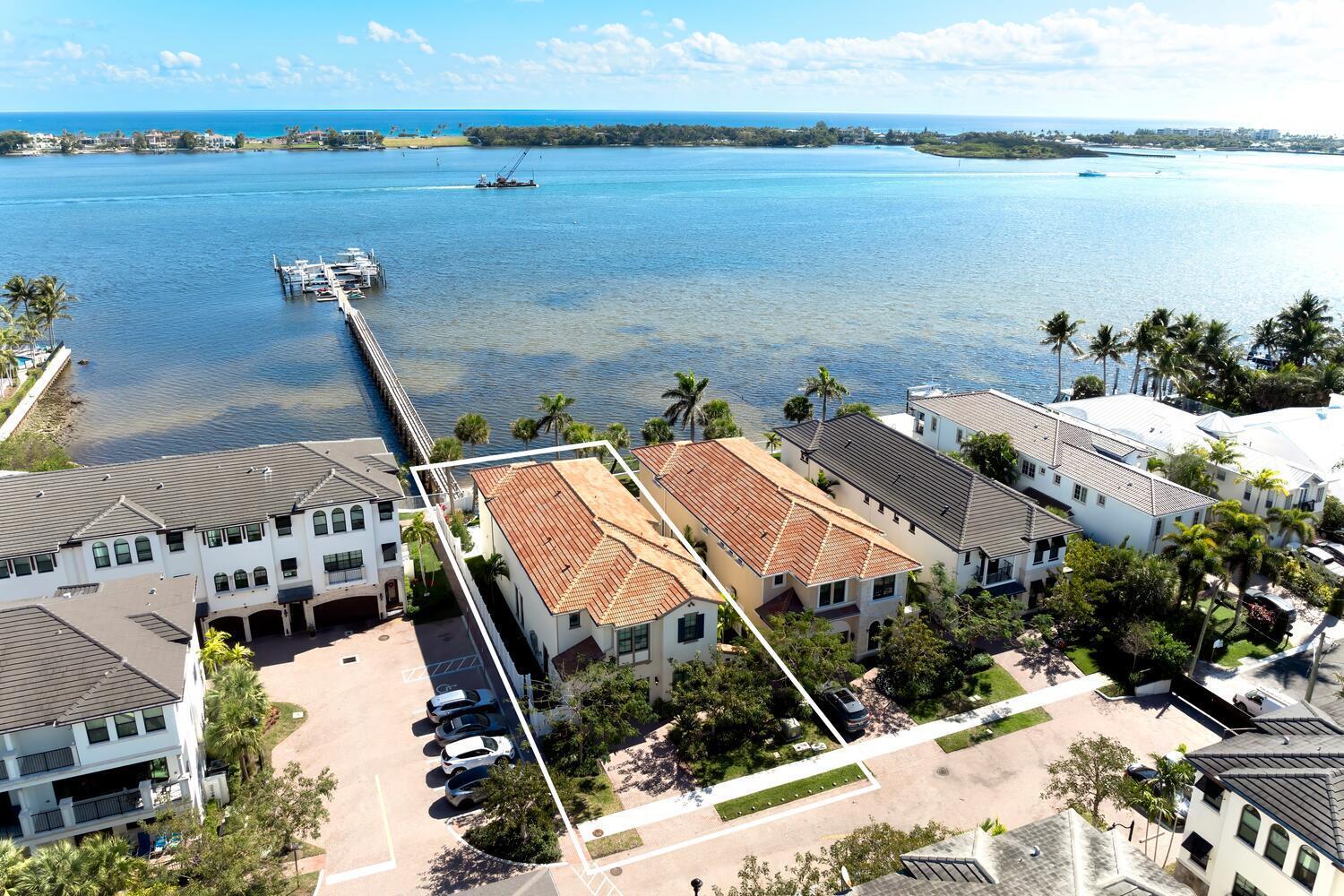 Breathtakingly Magnificent Unobstructed ICW Wide views that only South FL Waterfront Living can deliver from 1st & 2nd floors. This dazzling Intracoastal Waterfront Luxury Estate w/use of Private 40' x 18' Slip (#10) provides 4,879 sq. ft. of lavish and comfortable interior living space, with 5 Spacious Bedrooms, 6.5 Beautiful Baths, a 3-Car Garage, plus an Outdoor Oasis with Relaxing Spa and Private Sparkling Pool customized with Bubbler, Waterfall and Fire Features, all facing the East Morning Sun. Nestled within the gated community of Casa Del Mar in Palm Beach County, close to Blue Water Ocean Access via the Boynton Beach Inlet, this 2022 newest Custom-Built Beauty was designed as an Executive Vacation Retreat with the option for your Boat behind your house...See Continued Remarks A few of the impressive features include a Chef-inspired open Kitchen, a culinary dream, equipped with top-of-the-line Viking Appliances, exquisite Vicostone Quartz  Countertops, endless Cabinetry Storage, Entertaining Island with optional bar seating and a generous wood shelved Walk-in Pantry room. The impressive Open floor plan flows easily from the Foyer past the Stunning Wood Staircase, Wet Bar, Dining area & Great room to draw you out to the covered Lanai, Fenced Pool area and synthetic Forever Green yard towards the water's edge. The layout includes a convenient En-suite Bedroom on the first floor, while the second floor offers Three En-suite Bedrooms, plus a sensational Primary Suite with upgraded tray ceiling lighting, (2) large Walk-in Closets, and oversized picture windows, like the expansive Primary Bathroom also has beyond the massive custom shower and separate floor tub, with remote controlled Shades that reveal the gorgeous Intracoastal Waterway views and a Slider to access to its Outdoor Balcony Veranda. 
Priced under $4 million, and available for immediate occupancy, this one-of-a-kind immaculate custom home represents an outstanding value for 2025. 
Don't miss the opportunity to be among the first to consider this incredible property and indulge in the ultimate waterfront lifestyle!