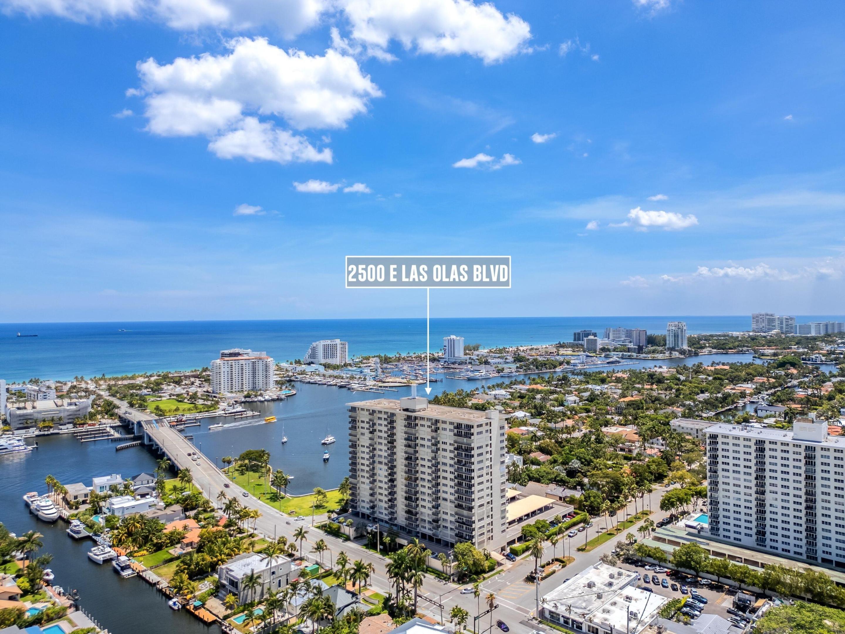 Amazing opportunity to make this spacious 1 bedroom/1.5 bath condo your own. Spectacular Southern views of the intracoastal, ocean and downtown Fort Lauderdale from the 15th Floor. Fantastic location on Las Olas Blvd and the intracoastal. Less than a half mile to the beach and 1 mile to the restaurants and shops of Las Olas Blvd in Downtown Fort Lauderdale. Condo is ready for you to add your personal touch and make it your own. Large primary suite with walk-in closet. Powder room for guests and spacious balcony with view for days. Marine Tower has 24 hour security, garage parking, onsite management and extra storage for each unit. Come enjoy the best of Fort Lauderdale waterfront living.