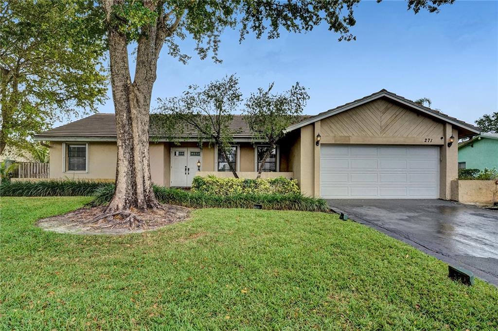 Desirable Coral Springs Home  in Shadow Wood Subdivision w/ 3 Bedrooms & 2 Baths....Home features  Open Floor Plan w/ Vaulted Ceilings, Stunning Brick Wood Burning Fireplace w/ Seating Area, Sunken Living Room & Totally Renovated Kitchen w/ Cherry Wood Cabinets, Granite Countertops, Stainless Steel Appliances &  Eat In Kitchen Area.....Entertain  guests in 30X15 Sparkling Pool  ( NEW pool pump) W/  Large Dome Screen Enclosure & has Separate Private Decked Area for a Hot Tub....Oversized Bedrooms & Primary Bedroom has Separate Vanities, Large Walk in Closet & Cabana Bathroom.......2 Zone AC w/ Heat Pumps....Sprinkler System on Well Water.....Nest Thermostats....2 Car Garage.....NO ASSOCIATION FEES!.......Great Schools!...SELLERS HAVE ACCEPTED AN OFFER ON HOME & WILL CONSIDER BACK UP OFFERS