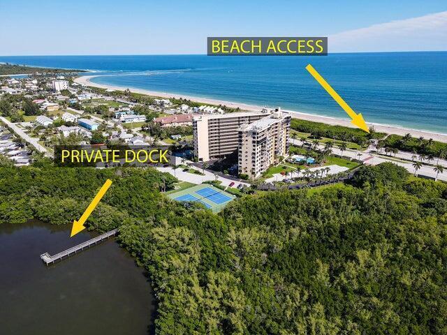 Imagine unpacking nothing but your swimsuit and good attitude - this fully furnished and utilities included  2/2 is ready the moment you turn the key. Recently updated and thoughtfully outfitted, it delivers the rare pleasure of coastal living without bringing any furniture . Capture the best of both worlds , this residents treats you to sparkling ocean views on one side and tranquil river views on the other side .  Inside , the refreshed interior blends comfort and style , offering bright , inviting spaces designed for everyday living . The community rolls an impressive line up of amenities. Take a dip in the heated pool, serve up friendly rivalries on the pickleball and tennis courts, or unwind in sauna after a session in the fitness center, or take a walk on the out dock on the river  Fully Furnished and Utility included
