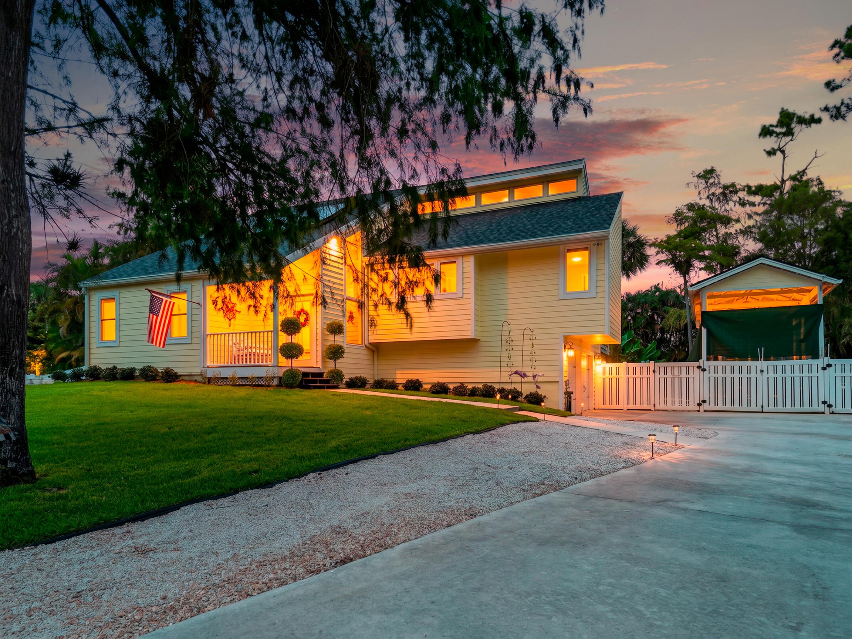 RARE FIND IN SOUGHT-AFTER PINEWOOD GROVE OF WELLINGTON - NO HOA! Your own private paradise in one of Wellington's most desirable communities. Situated on an oversized corner lot, this beautifully  3-bedroom, 2-bath residence offers the perfect combination of functionality, and freedom—with plenty of room for your RV, boat, trailers, golf carts, and all the toys!  Designed for enjoying the South Florida lifestyle, the backyard oasis features a sparkling saltwater pool with brand-new decking, creating the ultimate space for entertaining family and friends. A newly constructed pole barn provides endless possibilities for storage, hobbies, recreational vehicles, or a workshop. Roof 2024 with Solar.