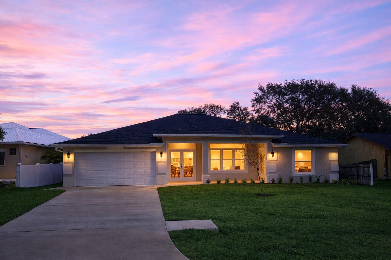 Step into refined Florida living in this stunning 4-bedroom, 3.5-bath home at 655 SW Seagull Drive in Port St. Lucie. Soaring ceilings and sleek porcelain tile set the tone for a bright, open-concept layout designed for effortless living and entertaining. The living, dining, and kitchen areas flow seamlessly, filled with natural light. The kitchen impresses with granite countertops, stainless steel appliances, and ample cabinetry. A split floor plan for privacy, with the primary suite tucked away featuring two walk-in closets and a spa-like bath with dual vanities, soaking tub, and separate shower. On the opposite side, three bedrooms and two baths provide flexibility, including a private ensuite with its own entrance--great for guests, a home office, or Airbnb.