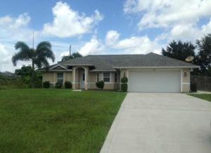 Unfurnished custom home with great open floor plan, split bedrooms, freshly painted and tiled throughout.  Kitchen has granite tops, nice cabinets, breakfast bar, and new appliances.  Slider leads to screened porch overlooking a fenced rear yard with sprinklers.  Pets at owner discretion.