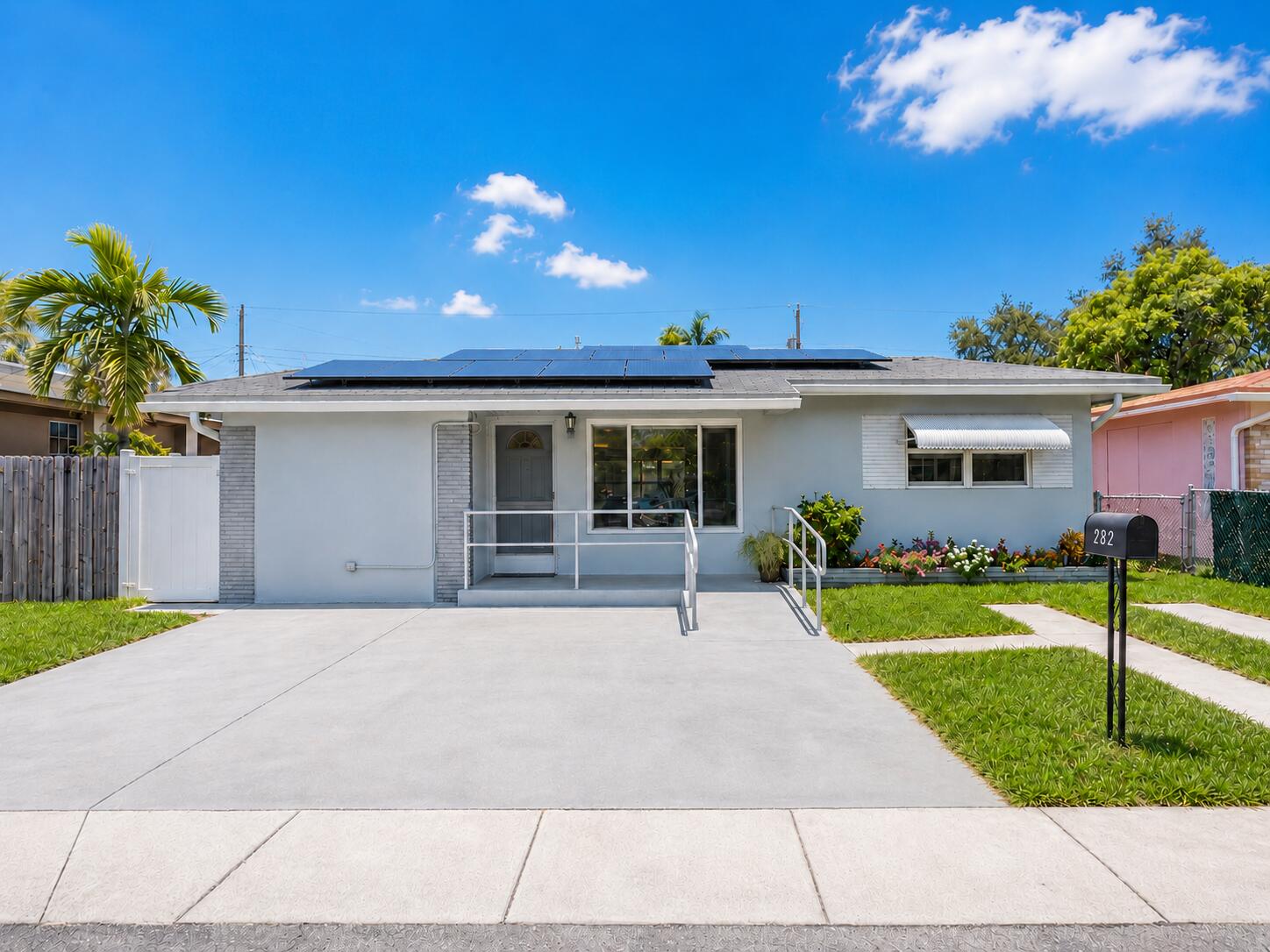 Welcome to this beautifully updated home located in the heart of Dania Beach, offering the perfect combination of modern upgrades, comfort, and convenience — just minutes from South Florida's best attractions. This move-in-ready residence features a stunning open-concept chef's kitchen remodeled in 2021 with three ovens, abundant cabinet space, and newer appliances still under warranty. The home is designed for efficiency and peace of mind with solar panels installed in 2023, an 80-gallon solar water heater, updated electrical panel, underground electric service, and all PVC plumbing throughout. Enjoy the security of all hurricane impact windows and doors, a roof redone in 2009, and flat roofs freshly sealed in 2025. Two bedrooms feature beautiful new wood vinyl flooring installed in 2024 The entire property benefits from a RainSoft water softener system, while the saltwater pool creates the perfect private retreat to enjoy the South Florida lifestyle year-round. The home is also handicap accessible with ramps at both the front and back entrances. Ideally positioned for convenience and lifestyle, the property is approximately: • 10 minutes from Dania Beach and the famous Hollywood Beach Boardwalk • 12 minutes from Fort Lauderdale-Hollywood International Airport  • 5 minutes from parks and nature preserves including West Lake Park and Anne Kolb Nature Center • 5-8 minutes from Dania Pointe's restaurants, shopping, entertainment, and plazas • 8 minutes from Memorial Regional Hospital and nearby medical centers  • Minutes from major highways, marinas, and downtown Fort Lauderdale A rare opportunity to own a beautifully upgraded home in one of Broward County's fastest-growing coastal communities.  Bonus for the Buyer!  The property also includes TWO BONUS SHEDS with Ceiling Fan and electricity. gifted to the buyer — perfect to transform into a private office, creative studio, gym, workshop, or additional storage space, just as showcased in the AI-inspired photos. A rare opportunity to enjoy extra flexibility and functionality right in your own backyard! The listing includes a few photos showcasing T.Y. Park, the local beach, The Casino of Dania Beach, and nearby shopping centers to highlight the lifestyle and convenience of the area.