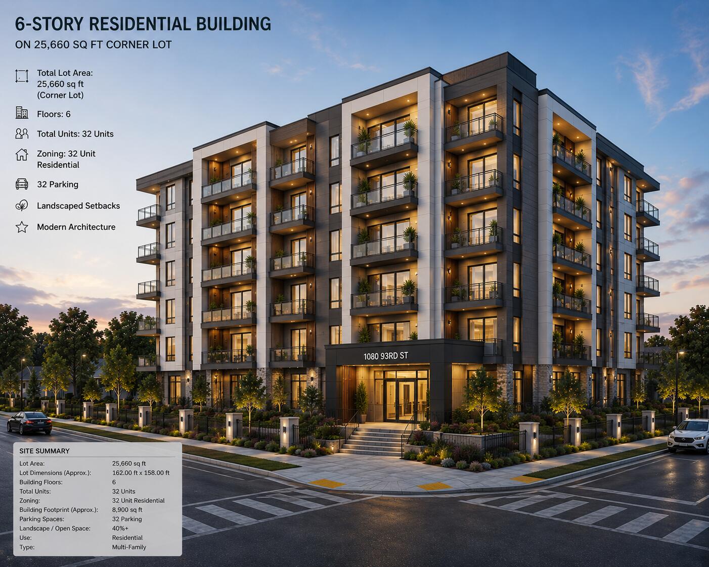 LOCATION ! LOCATION ! LOCATION ! Very rare opportunity to build 32-unit new building in the prestigious heart of Bay Harbor Islands.   New Construction - Zoning: Residential - 65' High (6 Floors) and Max 32 Units. walking distance to Bal Harbour Shops, top-tier restaurants, and an A+ rated school just steps away. A true Bay Harbor gem with tremendous upside potential.  Currently four-story Art Deco-style building features 16 spacious 1 bed / 1.5 bath units and 8 large 2 bed / 2 bath units, ranging from 973 SF to 1,270 SF. The building is currently vacant and ready for renovation