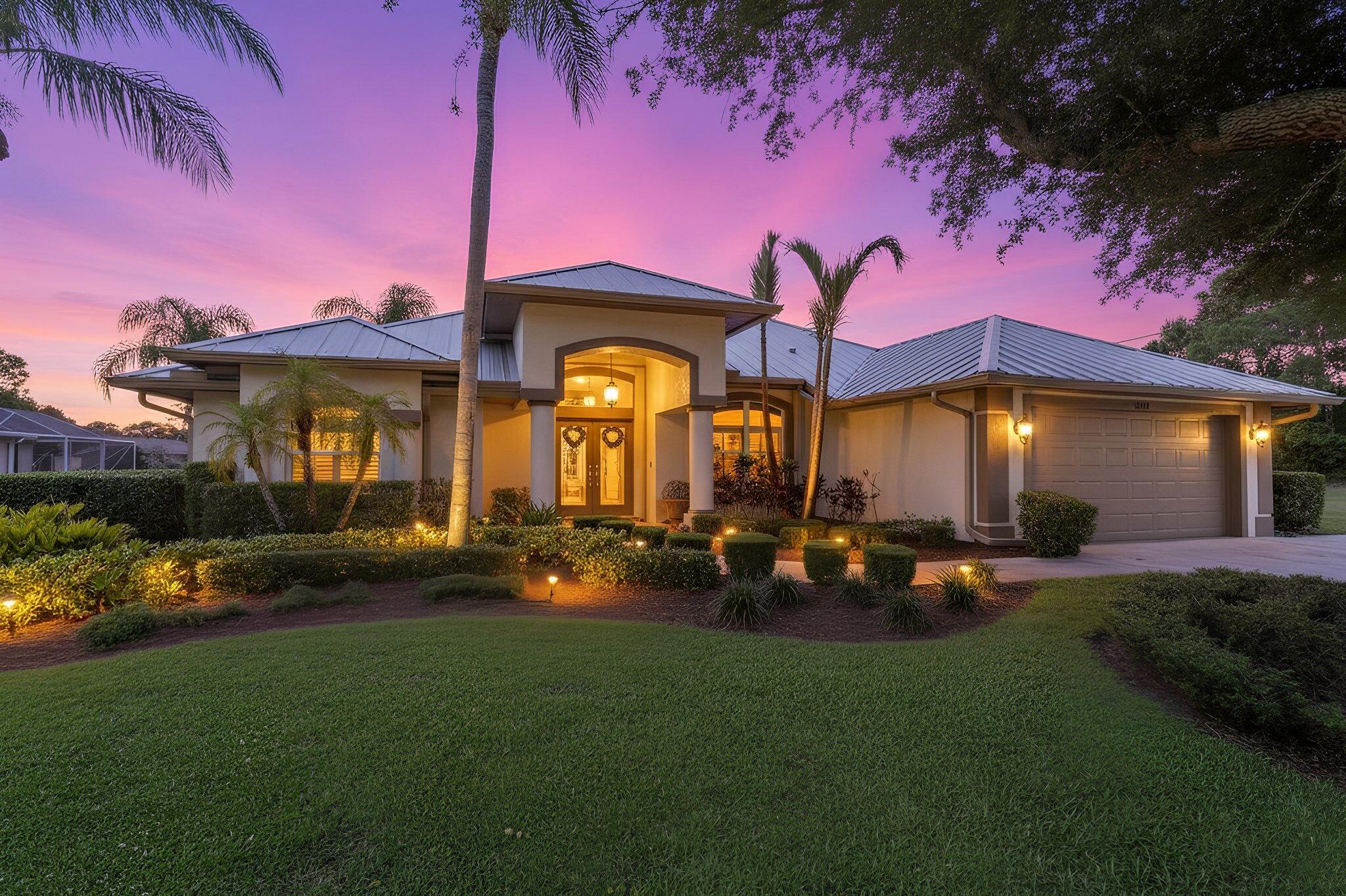 Indulge in refined living with this beautifully reimagined 3-bedroom, 2.5-bathroom pool residence, where thoughtful upgrades and timeless design come together seamlessly. From the moment you arrive, the home exudes quality and sophistication, highlighted by a durable metal roof installed in 2018 and complete with accordion shutters. Inside, the interiors have been tastefully renovated to reflect modern elegance, featuring a stunning kitchen outfitted with premium stainless steel appliances—perfectly suited for both everyday living and upscale entertaining. Every detail has been carefully considered, with major systems already updated, including a 2020 HVAC system and a BRAND NEW water heater, offering both comfort and peace of mind. Step beyond the living spaces into your own private retreat, where a sparkling pool creates an inviting backdrop for relaxation and gatherings under the Florida sun, all year round. Enhancing the exclusivity of this offering, the adjacent parcel (Parcel #3420-741-0526-000-8) is also available. Whether you choose to expand your estate, create a bespoke outdoor sanctuary, or secure a valuable investment, this additional lot presents a rare and versatile opportunity. It may be acquired alongside the home or purchased separately. A distinctive property that effortlessly blends luxury, comfort, and potential—this is a residence that truly stands apart.