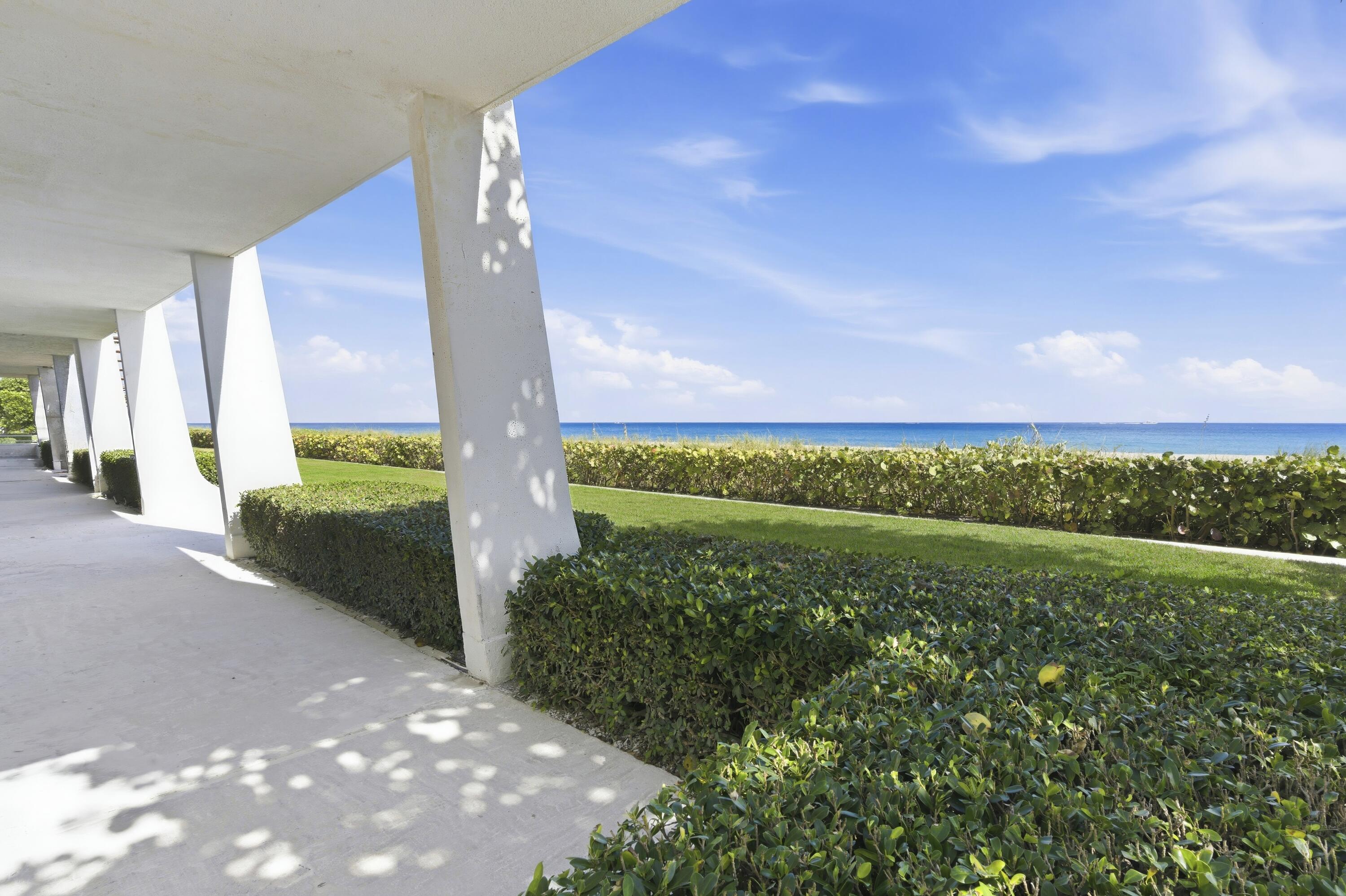 This truly extraordinary oceanfront lanai residence offers direct beachside living in one of Palm Beach's most sought after buildings. The 2 bedroom, 2.5 bath residence features nearly 1,900 square feet of interior living complemented by an expansive waterfront terrace, ideal for outdoor dining, entertaining, or relaxing with ocean breezes. The spacious floor plan is designed for effortless indoor/outdoor flow with stunning ocean views throughout. Features include a spacious gourmet kitchen offering generous storage, a serene primary suite with a custom dressing area, marble bathrooms, and a full laundry area. The Reef is a boutique oceanfront condominium offering a 24-hour doorman, fitness center, pool, and assigned garage parking. Located close to the Palm Beach Par 3 Golf Course & restaurant and the Palm Beach Tennis Center, and convenient to Worth Avenue and Palm Beach attractions. Refined Palm Beach living at its best!
