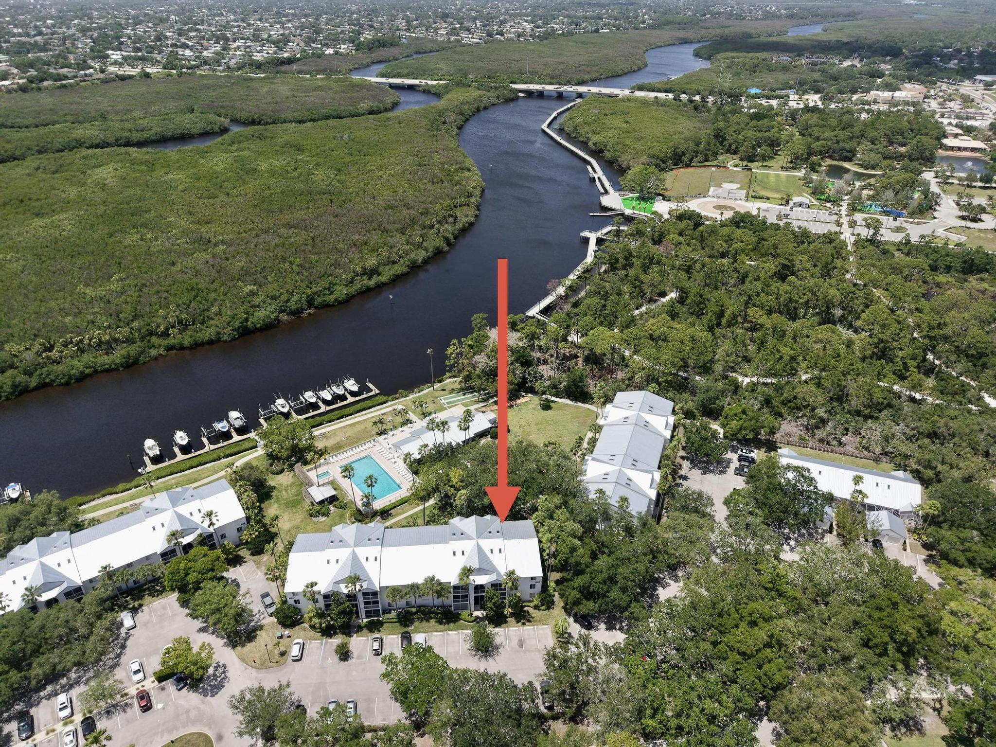 Welcome to The Anchorage, one of Port St. Lucie's hidden gems! This freshly painted 2BR/2BA 3rd-floor condo offers attic storage, hurricane shutters, and beautiful northwest-facing balcony views of the pool and river with amazing sunsets. The community features a new metal roof, adding long-term value. Boating enthusiasts may enjoy potential boat slip availability—buyer to verify availability, fees, rules, and restrictions with the association. A great primary residence or seasonal getaway close to shopping, dining, beaches, and everyday conveniences.