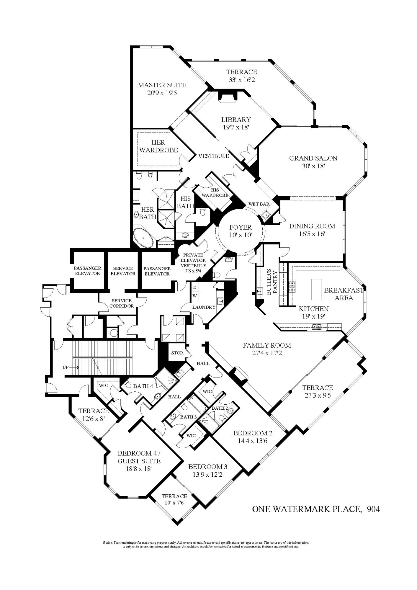 ONE WATERMARK PLACE OF THE PALM BEACHES - Residential