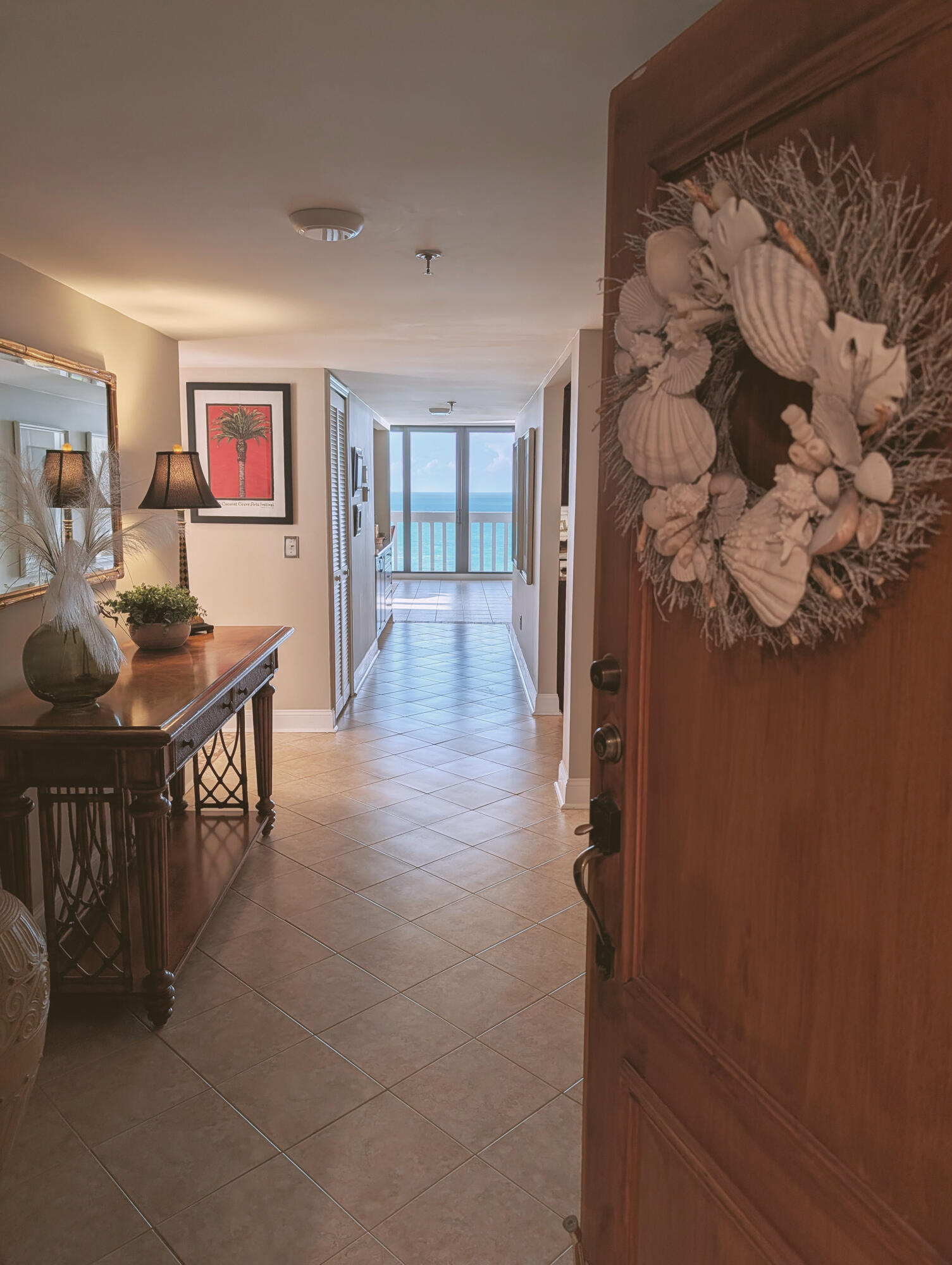 Enjoy sunrise to sunset views from the 19th floor of your 82' wraparound corner balcony. This spacious, tastefully updated condo offers over 1,700 sq ft under air—the largest floor plan in the building—with sweeping views of the Atlantic Ocean and Indian River Lagoon. Features include floor-to-ceiling windows, smooth ceilings, interior corridors (no catwalks), new windows and doors, and updated appliances. The well-funded, meticulously maintained building sits directly on the ocean with gated beach access and has passed all required inspections. Amenities include a heated pool, fitness room, social and card rooms, car wash, and on-site manager. Enjoy beach walks, fishing, paddle boarding, and abundant coastal wildlife.