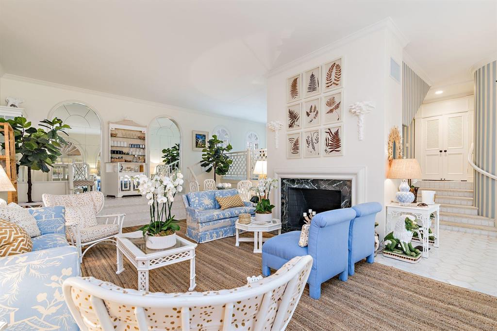 A rare opportunity to buy a sophisticated townhouse just blocks from Worth Avenue. There are 3 beautifully decorated bedrooms plus a pecky cyprus study. The master bedroom has a fireplace and large walk-in closet. The townhouse has been stunningly updated and the living room has south facing views that overlook the courtyard. This property features an elevator, 2-car garage, outdoor terrace and remodeled kitchen and bathrooms. There is 3,447 total sq. ft. with no pet restrictions. Located in the center of town with beach and bike trail access.