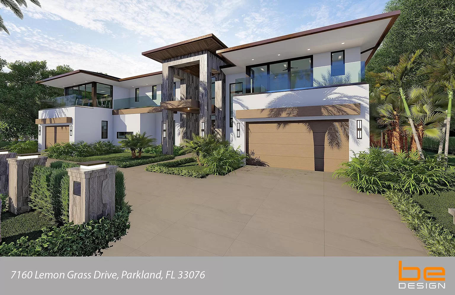 Albanese & Sons Builders invites you to build on one of the few remaining custom home lots within the exclusive community of Parkland Golf & Country Club. The custom home designed for this golf-course property encompasses 8,847 square feet of contemporary architecture, and will showcase the luxurious finishes and features found in an Albanese & Sons built home. Plans & Permits have been approved, and construction is ready to commence. The architectural plans and renderings presented here depict the final product, however the plans and specifications can be modified to suit your needs. Contact us for additional information on this opportunity to build your dream home in Parkland Golf & Country Club.