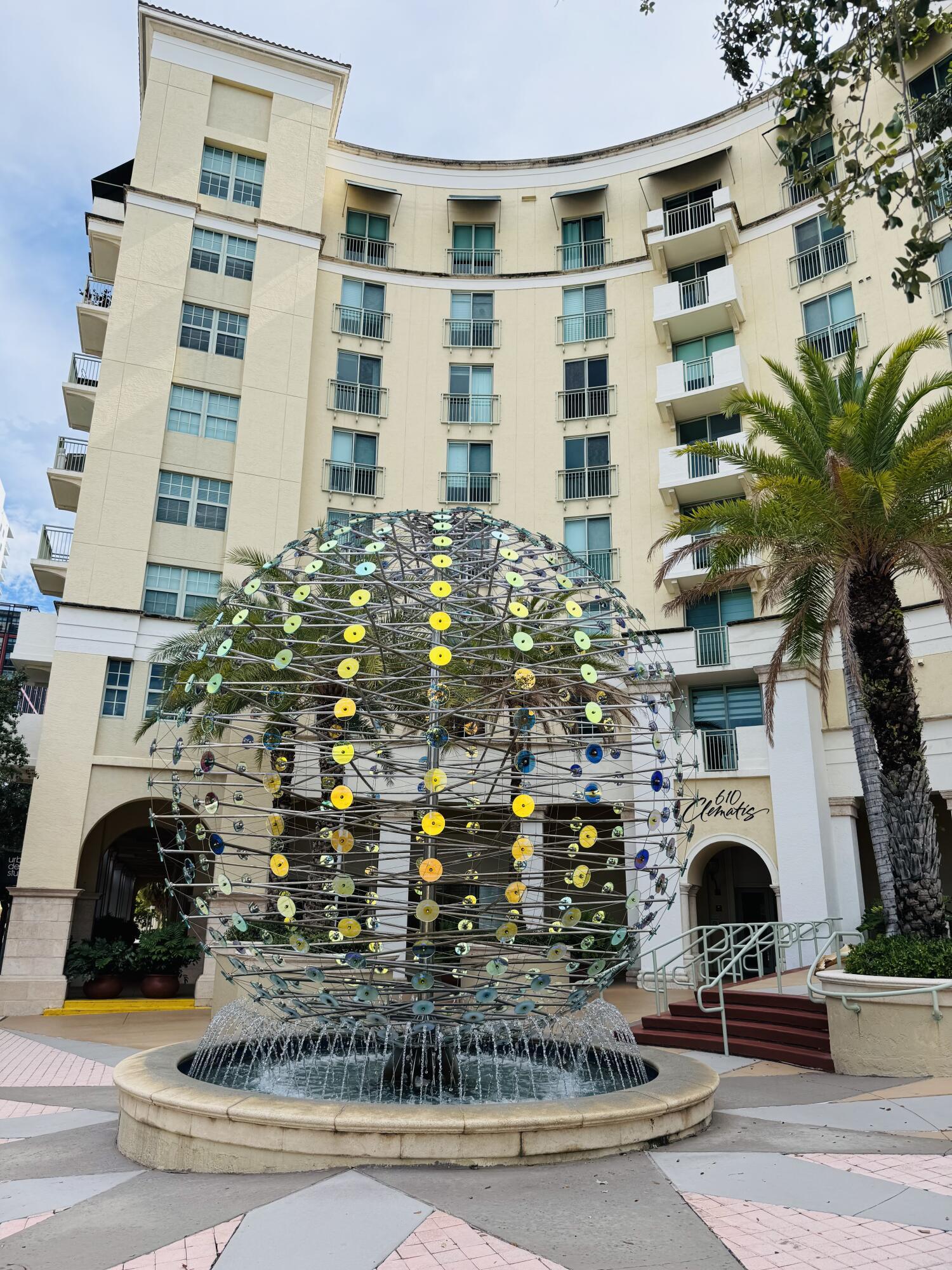 Welcome to 610 Clematis Luxury living at it's finest. Rare opportunity to own on the 8th floor with a city view! Centrally located in the heart of downtown West Palm Beach 610 offers easy access to shops restaurants and nightlife. Just minutes from the beach, the Brightline station and Palm Beach International Airport. Building amenities include onsite manager, garage parking, secure entry, 24-hour doorman, fitness center, sauna, steam room, business center, jacuzzi, and courtyard with grilling area.