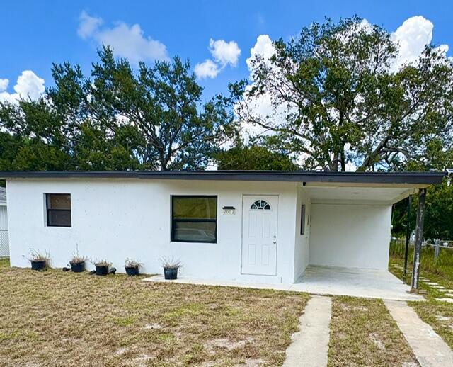 Welcome to this charming three-bedroom, one-bathroom single-family residence located in the Southern Pines community of Fort Pierce, Florida. This practical 882 square foot home offers comfortable living space across one floor, making it an accessible and straightforward layout for everyday living. The property provides functional bedrooms and a full bathroom, delivering essential accommodations in a well-established community setting. This residence presents an opportunity for buyers seeking a straightforward, maintainable home in Fort Pierce.