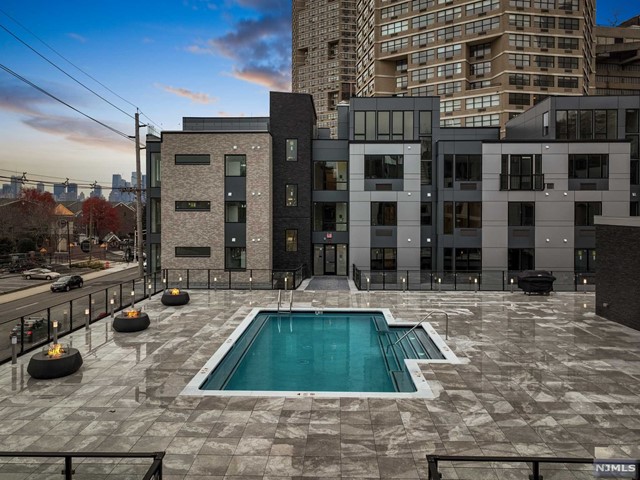 Welcome to 7101 River Road - One of the Gold Coasts Newest Luxury Rental Buildings. This 2-Bedroom 2-Bath is approx. 1258 SF with an open Floorplan, This Unit has a River view and view of the NYC skyline. Waterfall Quartz Counters, Bosch Appliance Package and Modern Finishes. The unit has 7-inch Hardwood Floors, LED Lighting and is wired for Smart Technology, Bathrooms have Black Chrome Fixtures and Floating Vanities. assigned Storage Unit. Parking Spaces are $125 Per month/space. This building features Doorman, Pool with Grills and Firepits, Gym. Pets under 30 lbs are accepted. Pictures are of a furnished model unit.